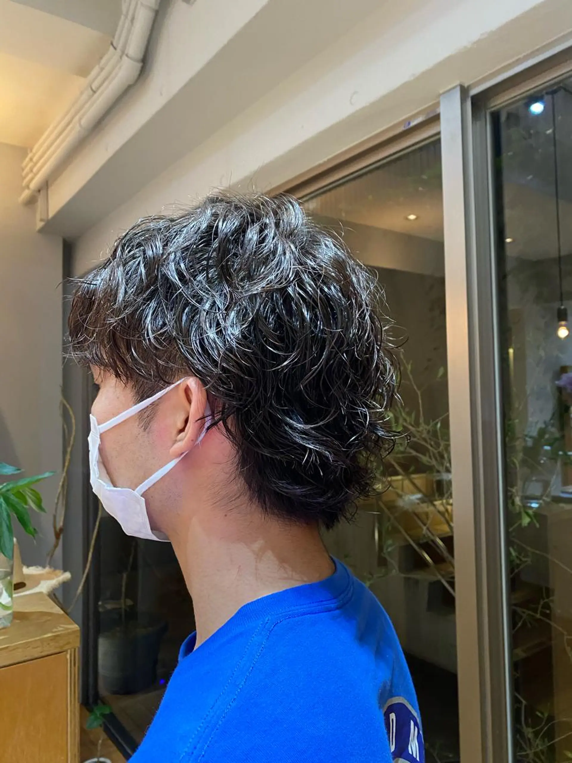 メンズ コテ巻き風/ボブ パーマ🌼杉田 萌恵のヘアスタイル