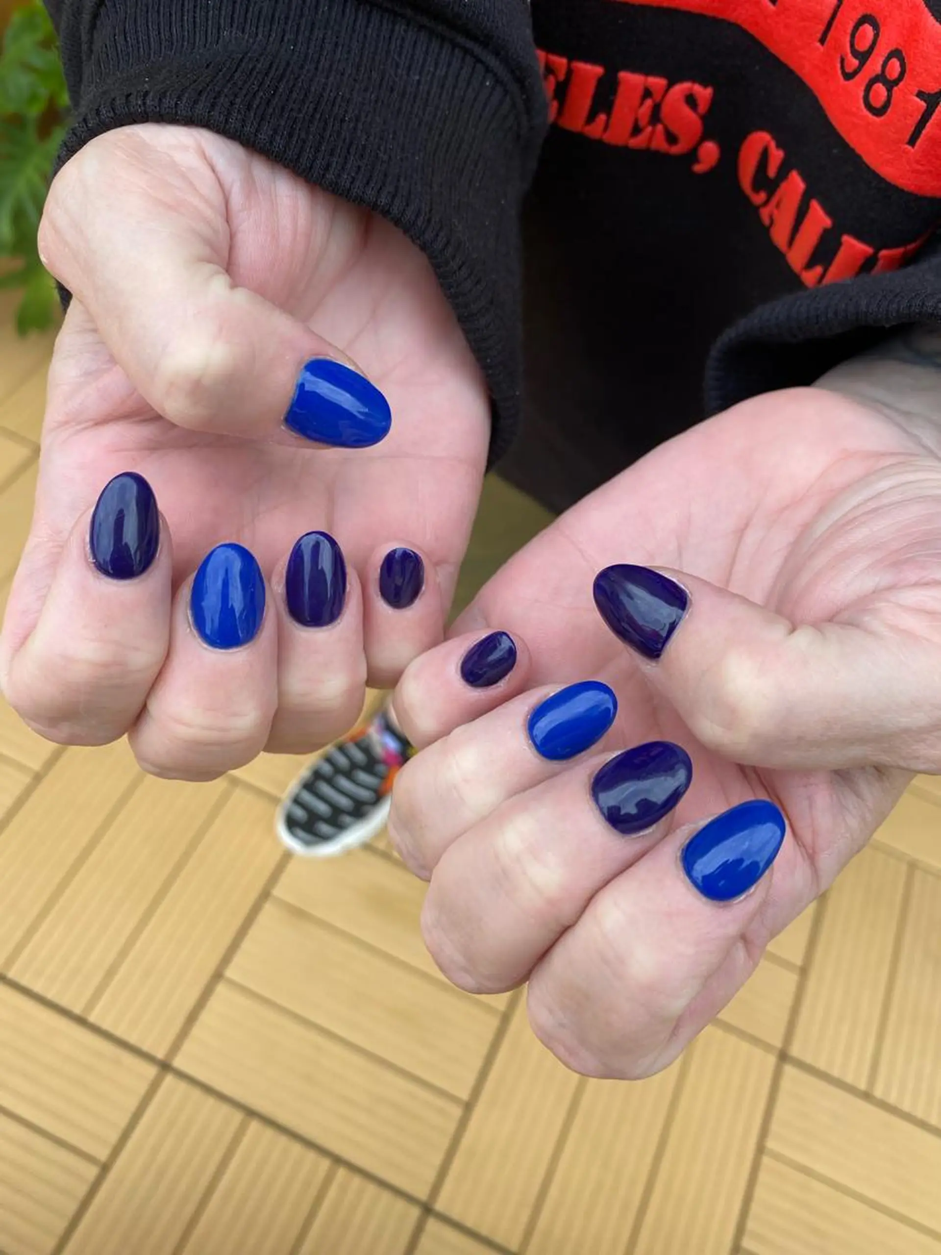 ネイル ブルー ネイビー Bianca 美浜店 masuのネイルデザイン