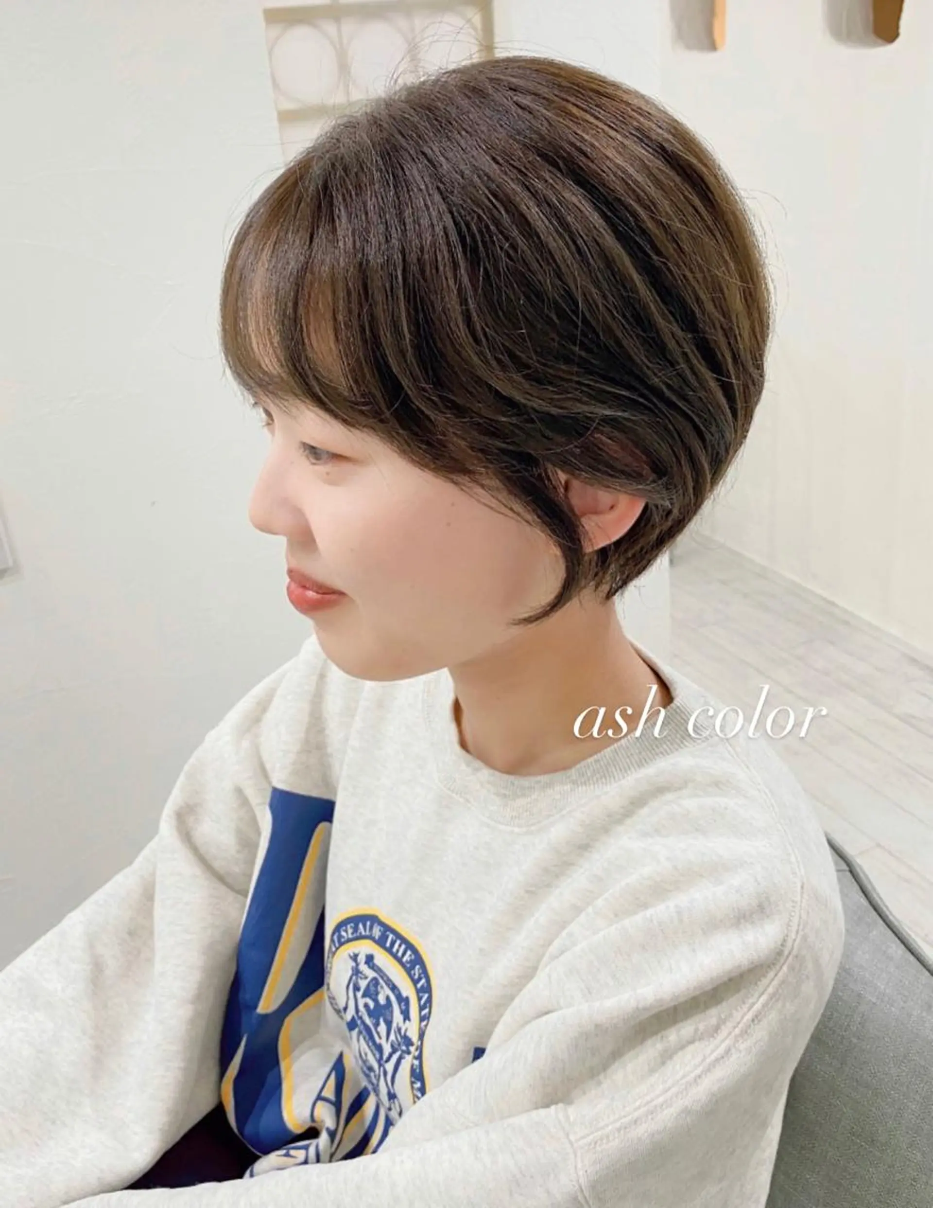 ショート カラー flen所属・𖤣𖥧𖥣𖥧田中 姫乃𖤣𖥧𖥣𖡡のヘアスタイル