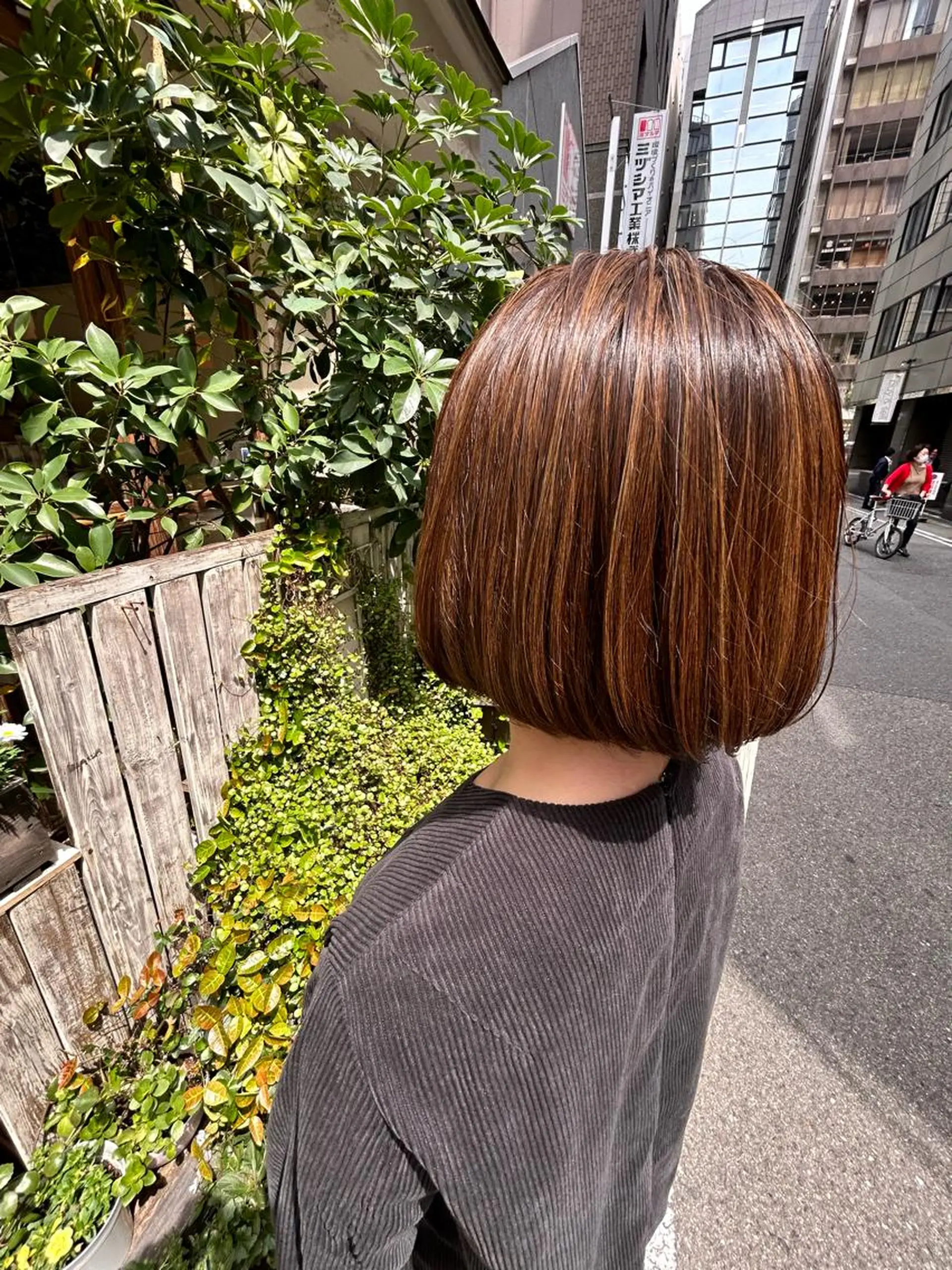 ミディアム カラー HairMake bo:rl所属・武島 美優のヘアスタイル