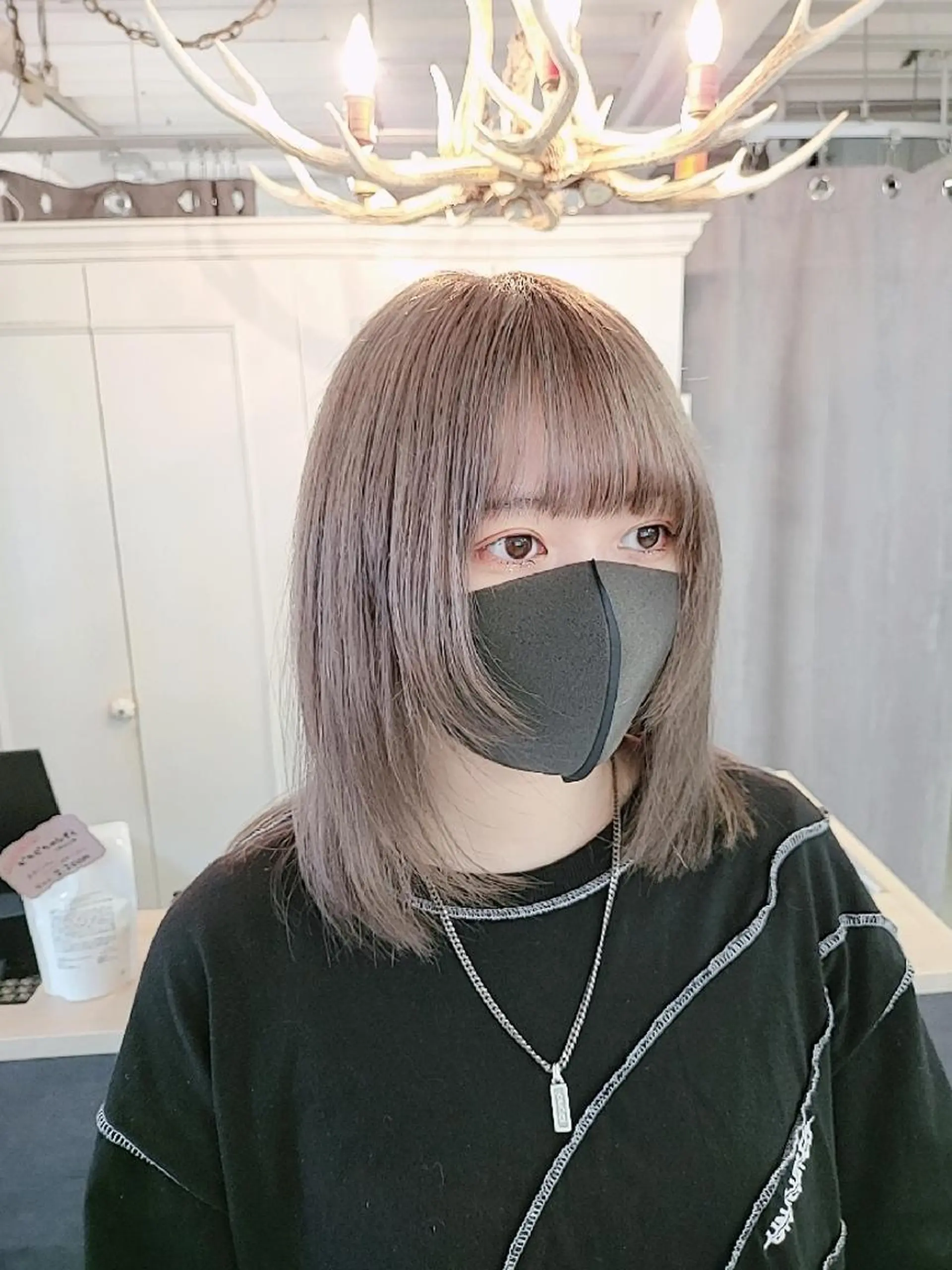 ミディアム カラー ダブルカラー トリートメント カット ヘアカラー トリートメント ハネエクステ表参道/ 羽エクステSpicaのヘアスタイル