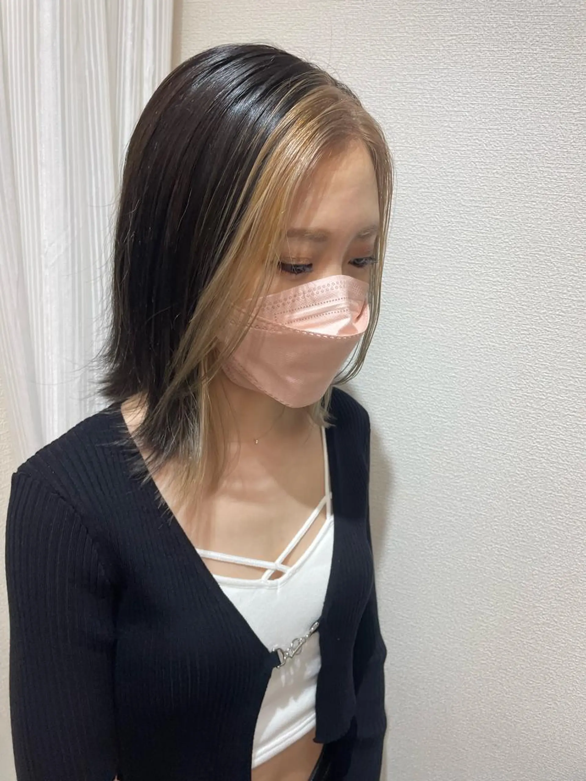 ミディアム カラー ケアブリーチ /髪質 改善/古橋圭史郎のヘアスタイル