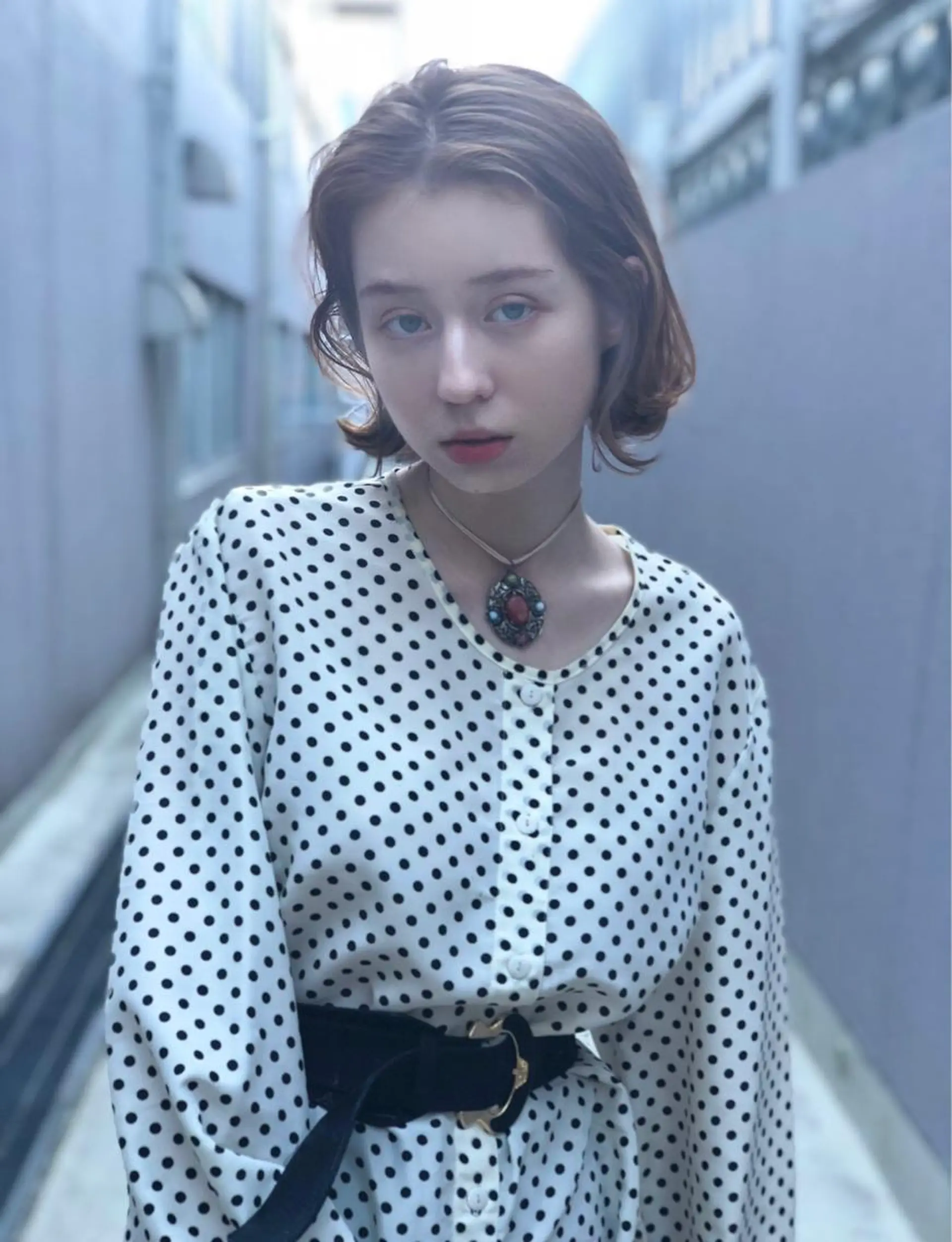 ショート カラー ボブ／レイヤー／艶 🦕risa  森下のヘアスタイル