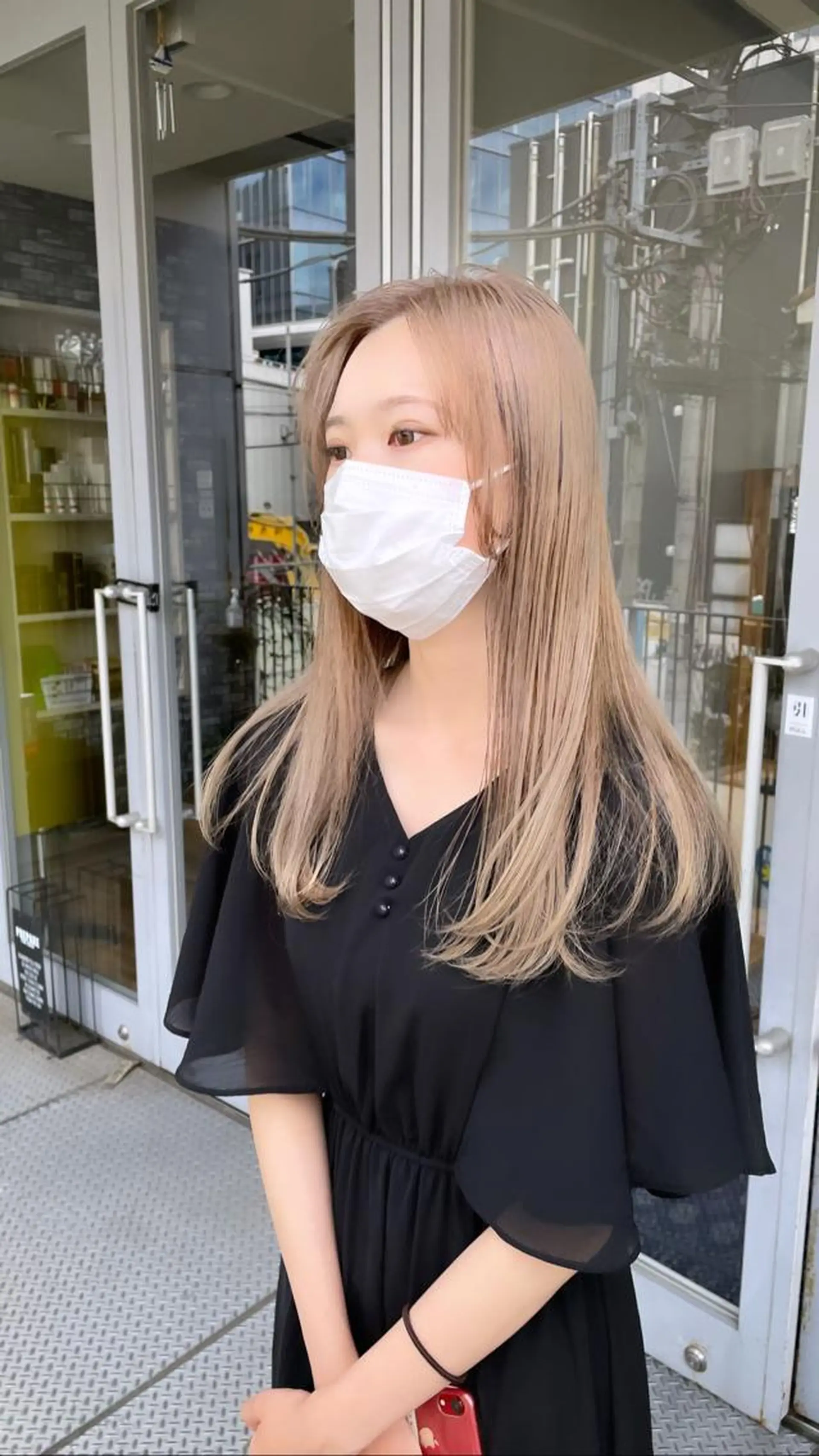 ロング カラー メンズ メンズハイトーン ベージュカラー ハイトーンカラー ヘアカラー トリートメント ヘアセット 💐ナチュラルヘア Kroda💐のヘアスタイル