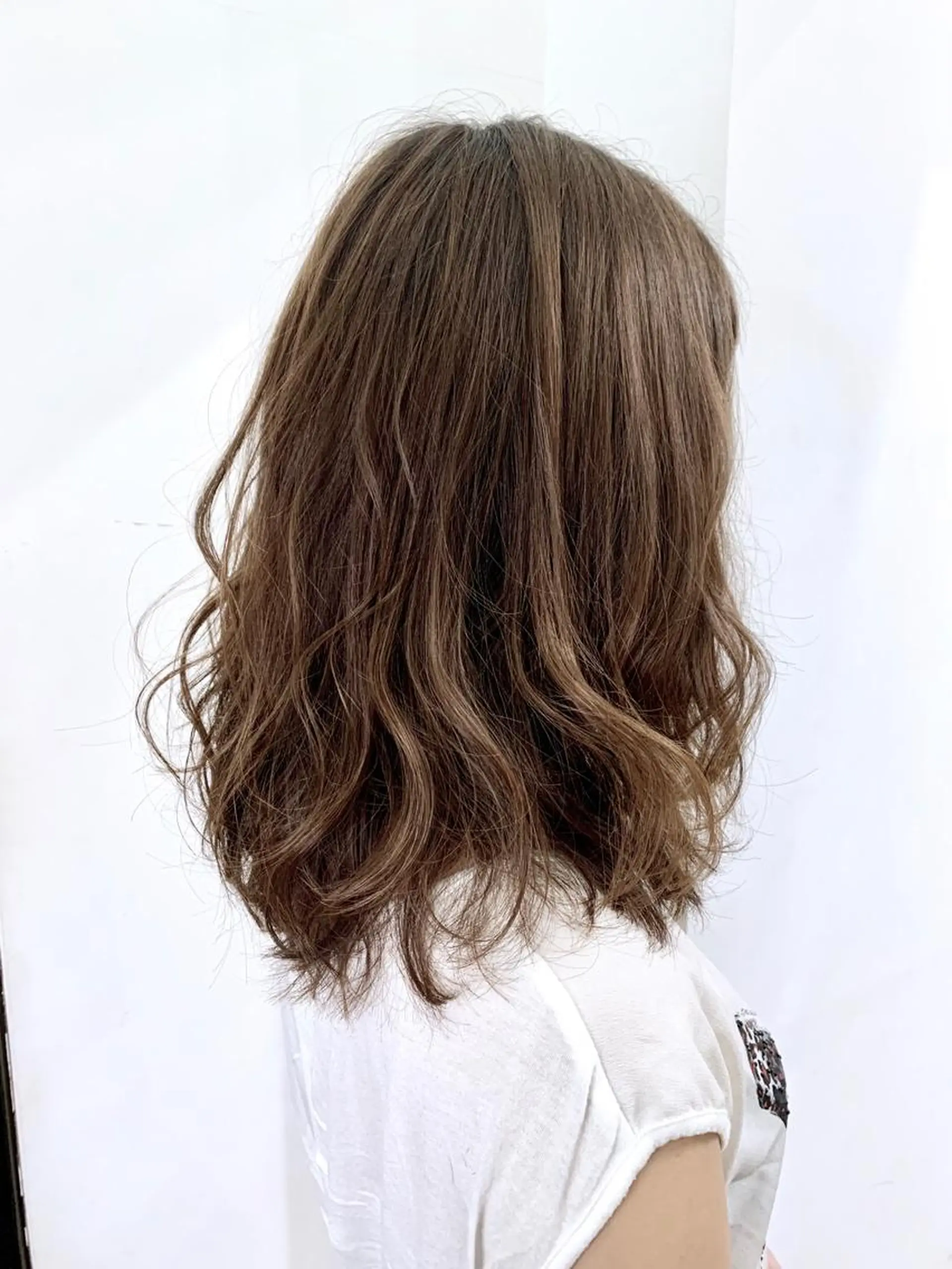 ミディアム カラー パーマ レイヤーカット メンズ特化👨 細谷碧海のヘアスタイル