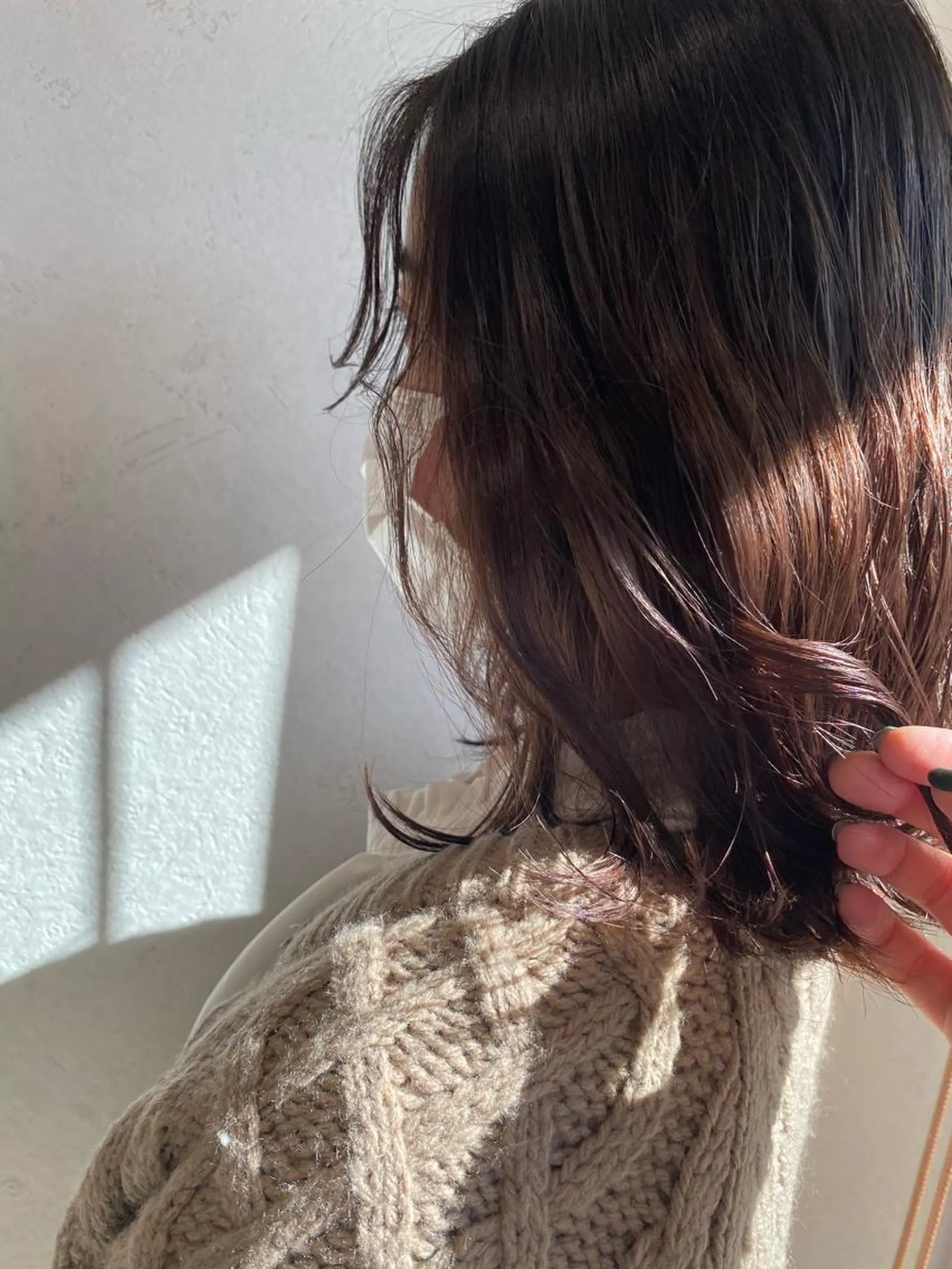 セミロング カラー ブラウンカラー チョコレートブラウン パーマ指名No1 /namiのヘアスタイル