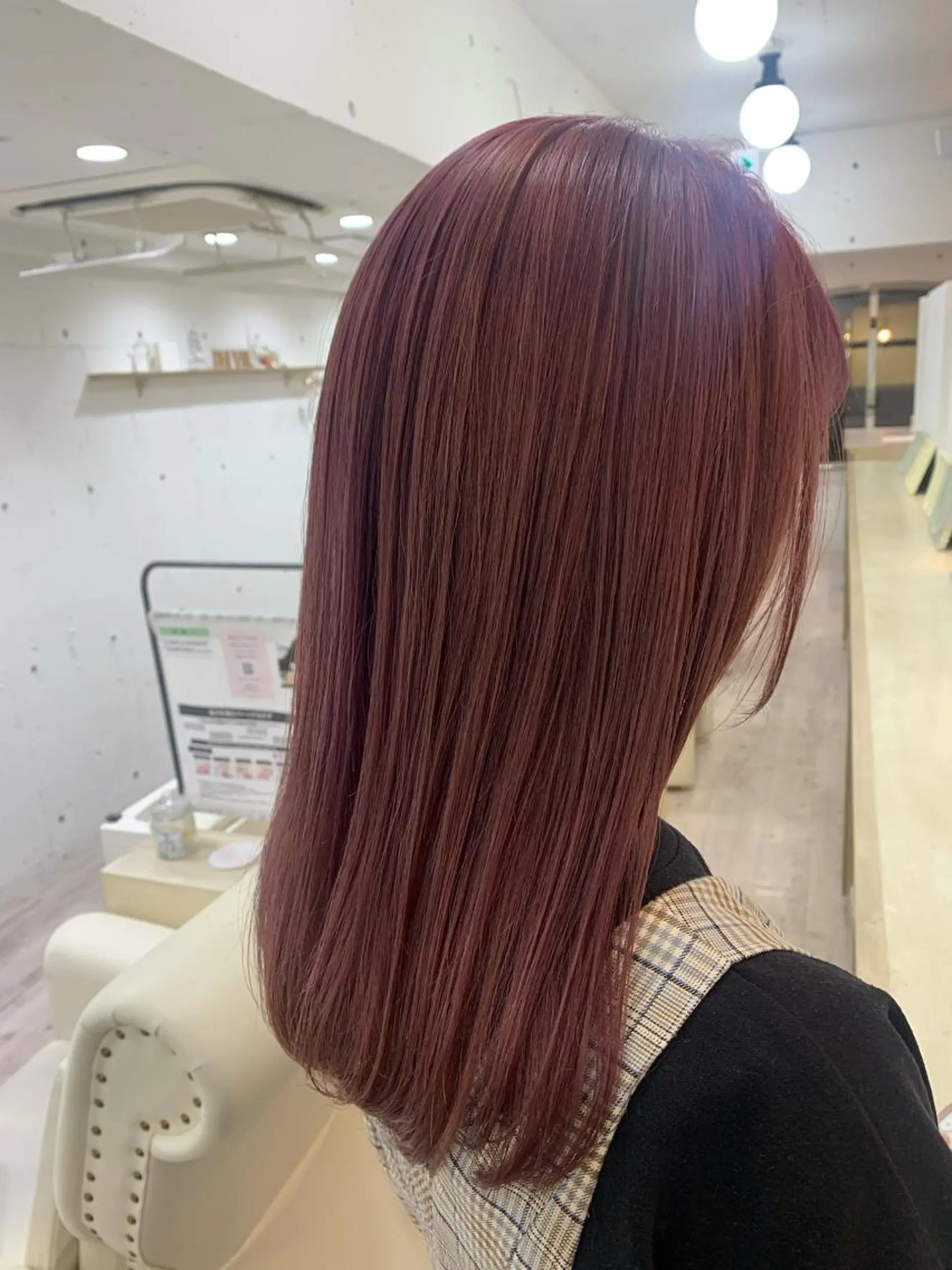 ロング カラー ブリーチ ピンクカラー ピンクパープル パープルカラー ヘアカラー トリートメント 🍑艶髪✖️暖色系 ✨momoka🍑のヘアスタイル