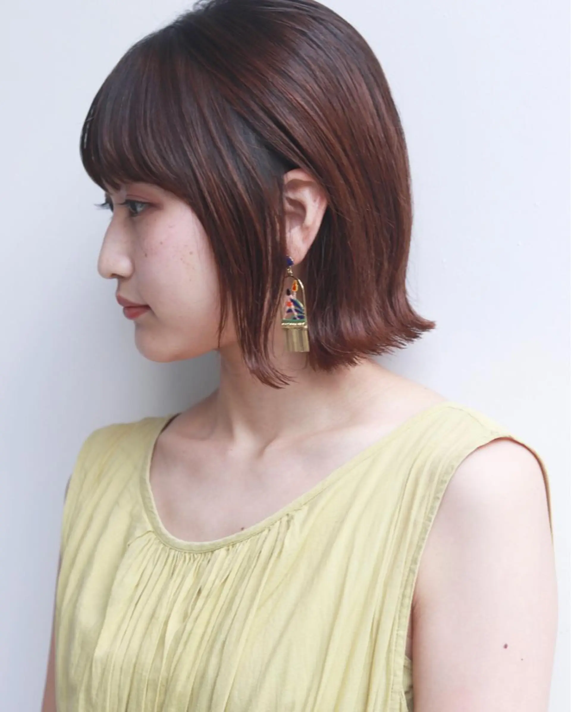 ミディアム カラー THE DAY所属・AKI HASHIMOTOのヘアスタイル