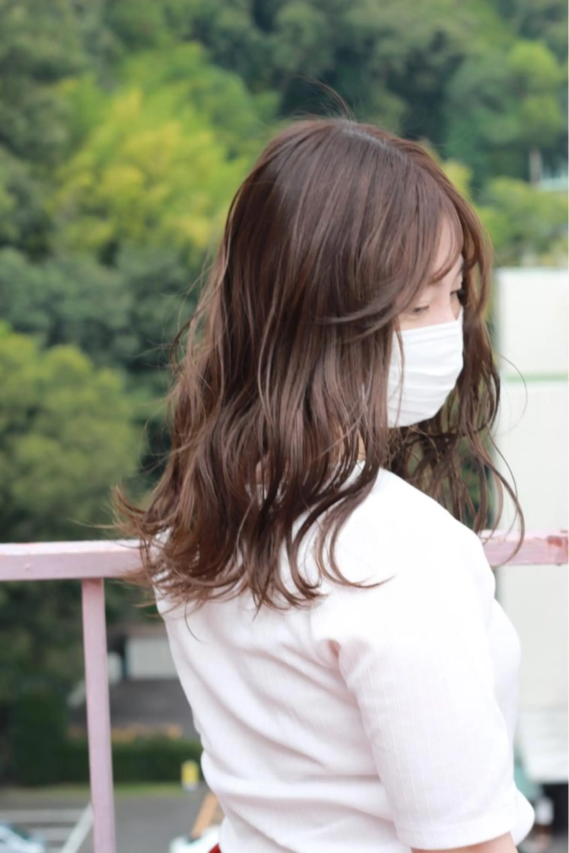 セミロング カラー ベージュカラー カット パーマ 縮毛矯正 Viage （ビアージュ）のヘアスタイル