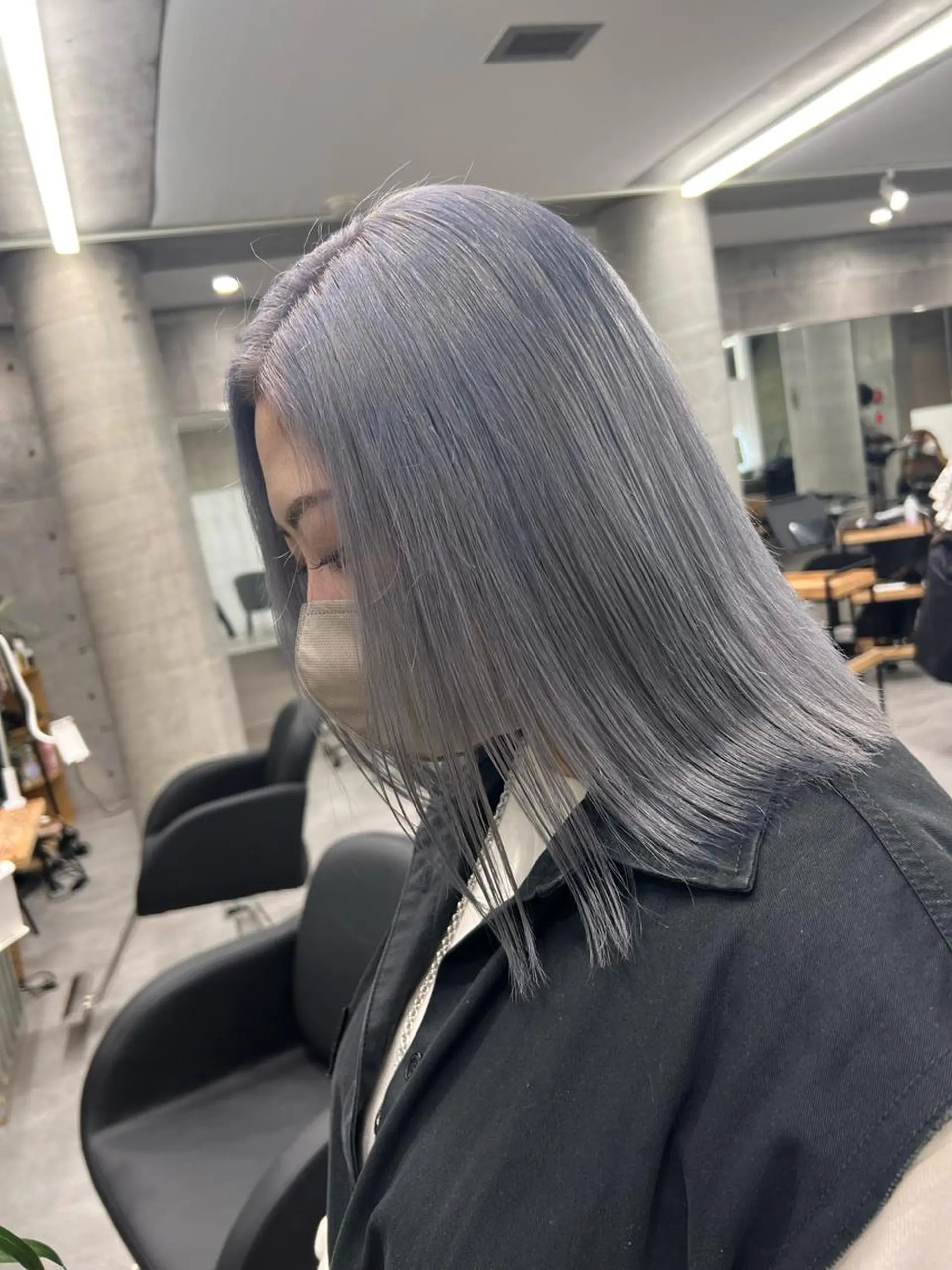 ミディアム welring hair salon所属・azusa/心斎橋/ ハイトーンカラーのヘアスタイル