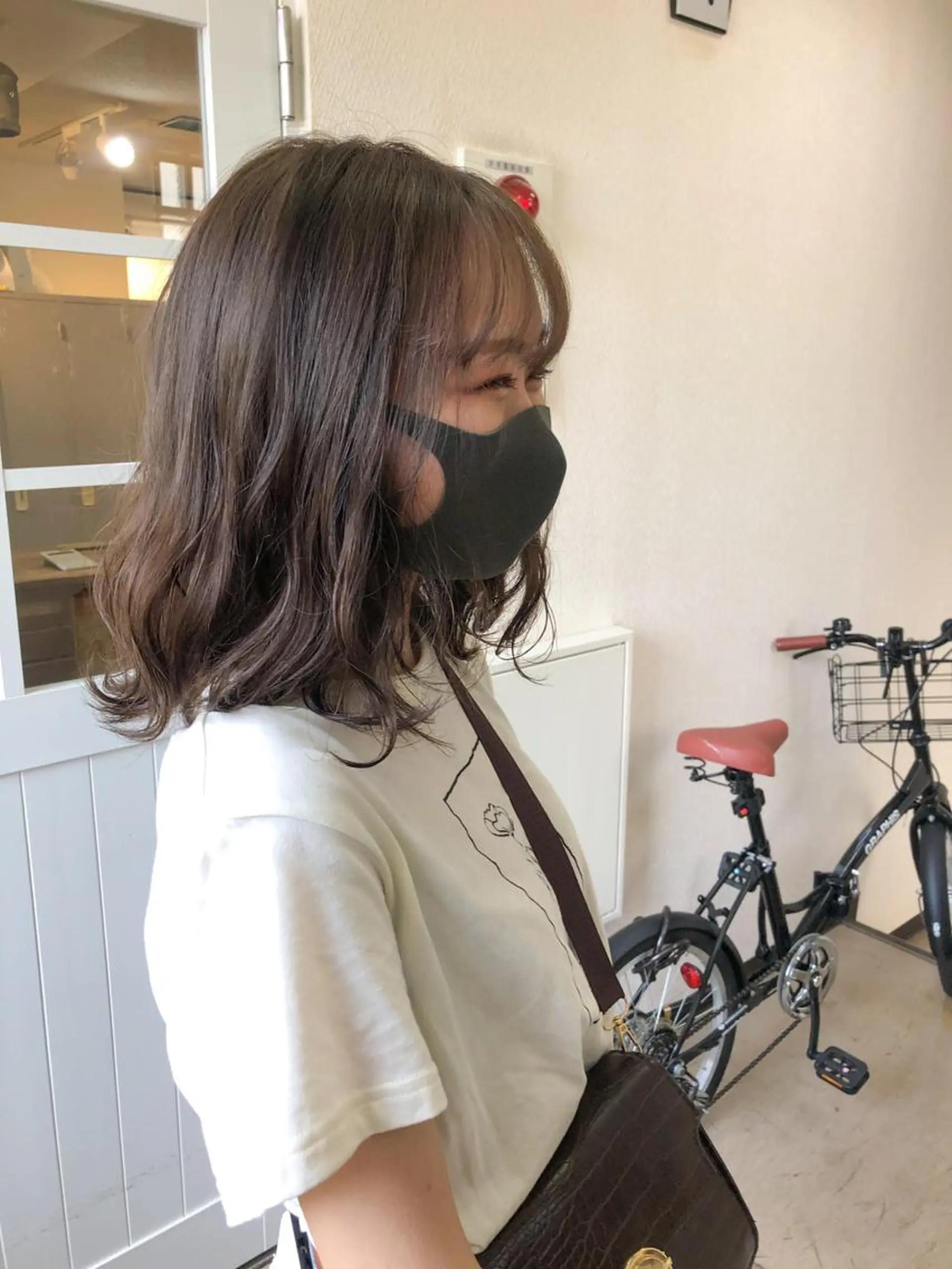 ミディアム パーマ ミディアムパーマ カット パーマ 水野 雪 /パーマ/暖色カラーのヘアスタイル