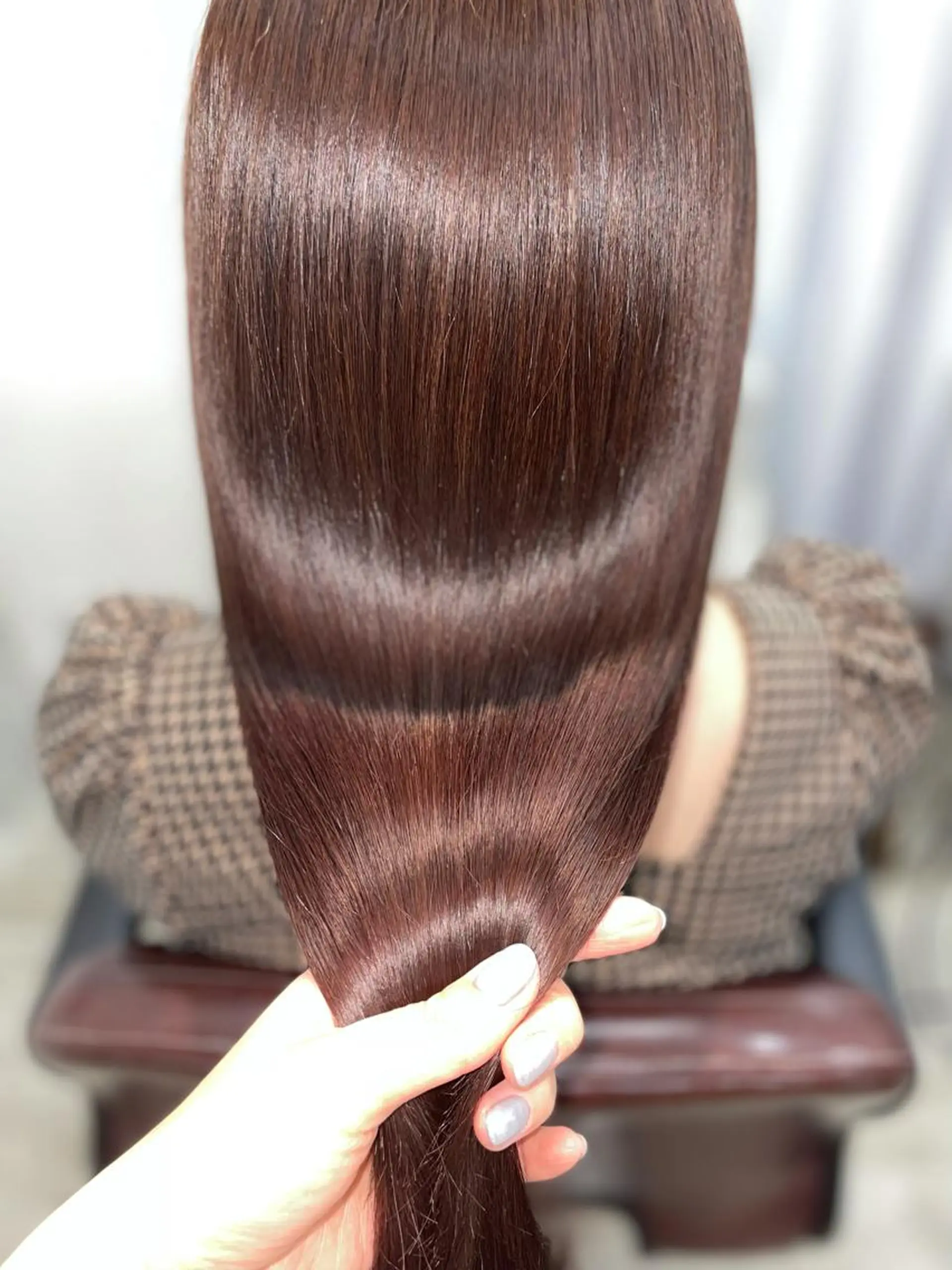 ロング カラー ヘアカラー トリートメント 韓国ヘア🤍髪質改善 🇰🇷AKANEのヘアスタイル