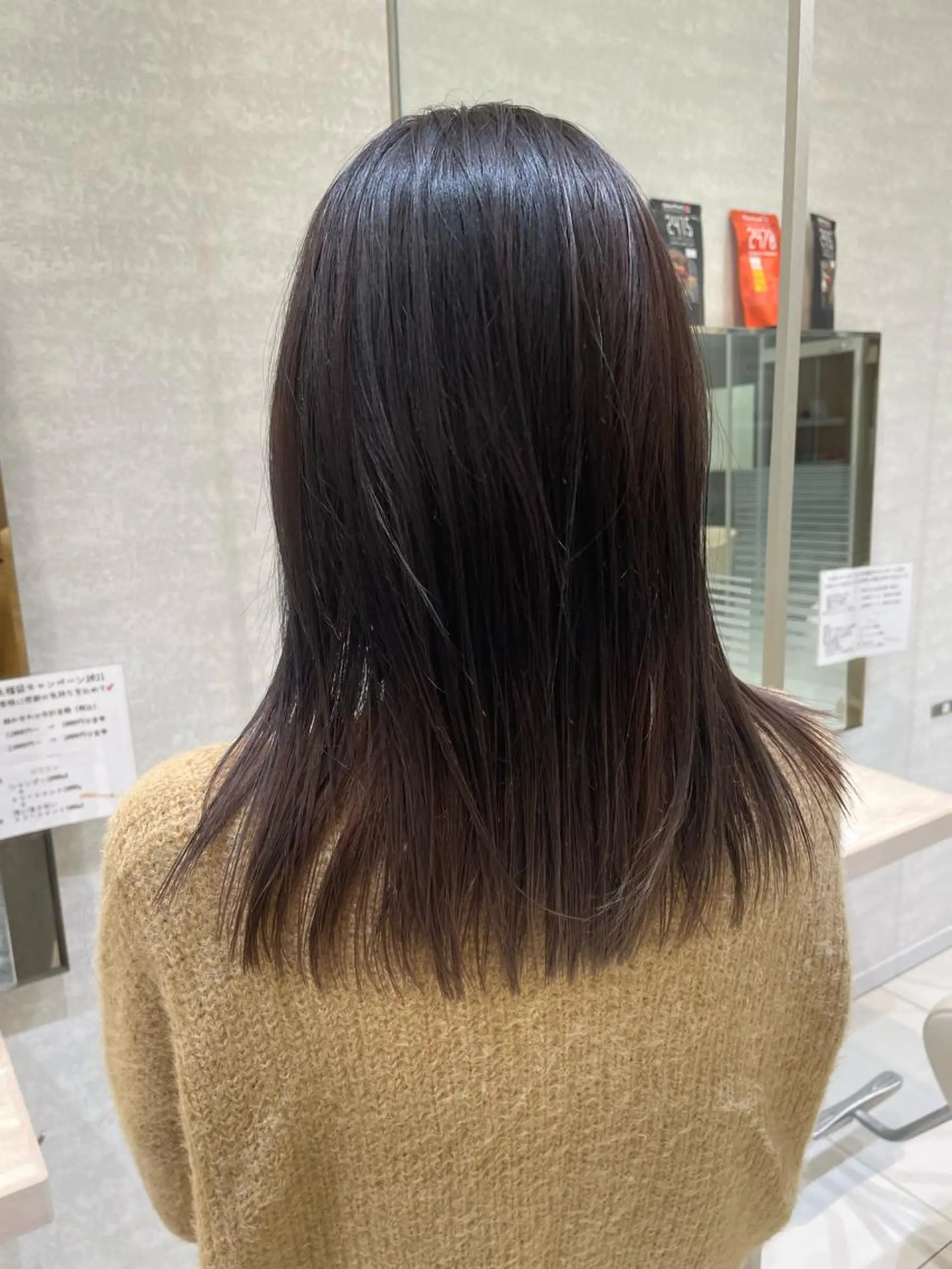 ミディアム カラー カット ヘアカラー トリートメント 新規限定カット無料 クーポン有り【桂口】のヘアスタイル