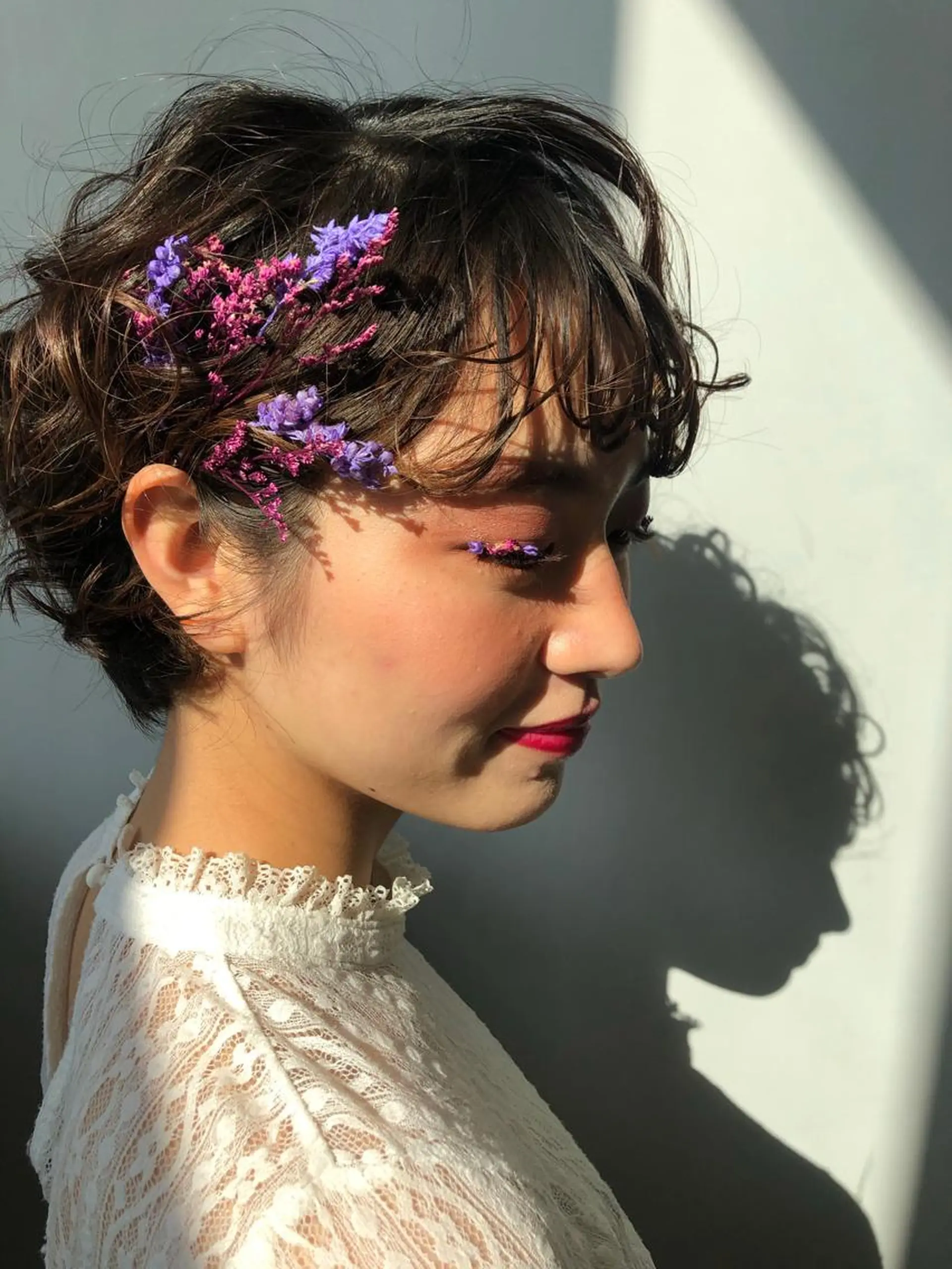 ショート カラー パーマ ヘアアレンジ PROGRESS Harukiのヘアスタイル