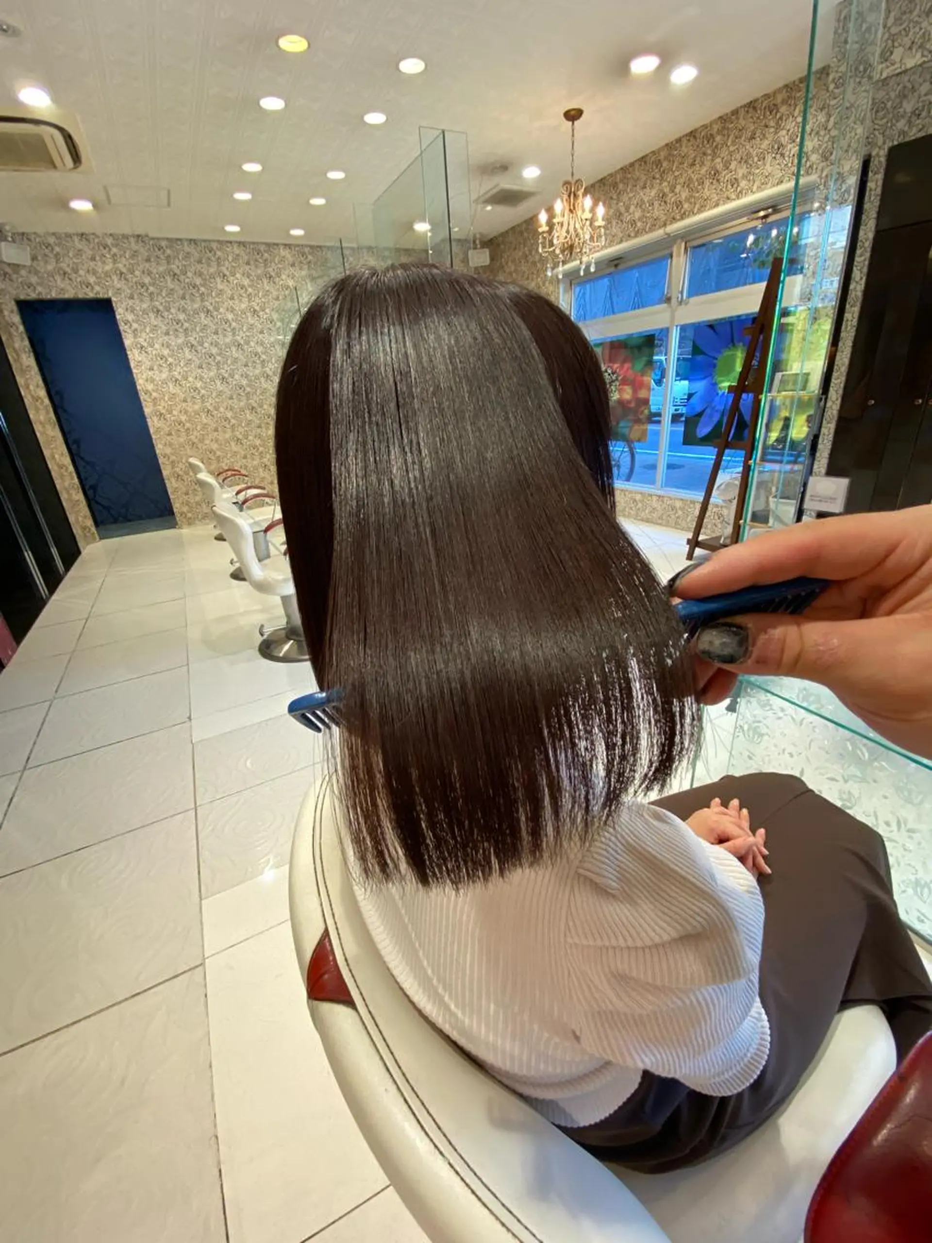 ミディアム カラー ムトウセイマ/艶髪 /艶ケアWブリーチのヘアスタイル