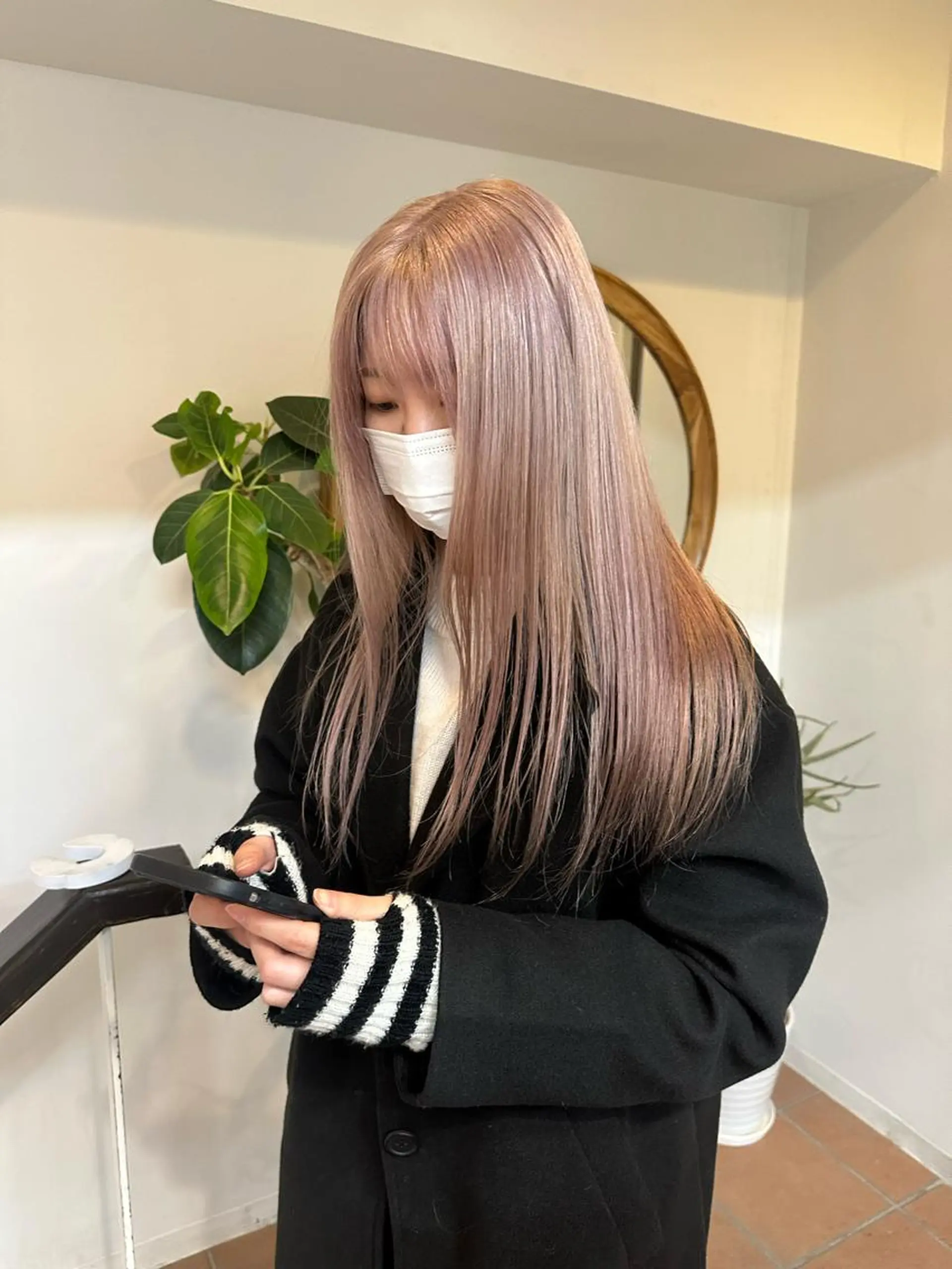 ロング ボブカット 💎坪谷のヘアスタイル