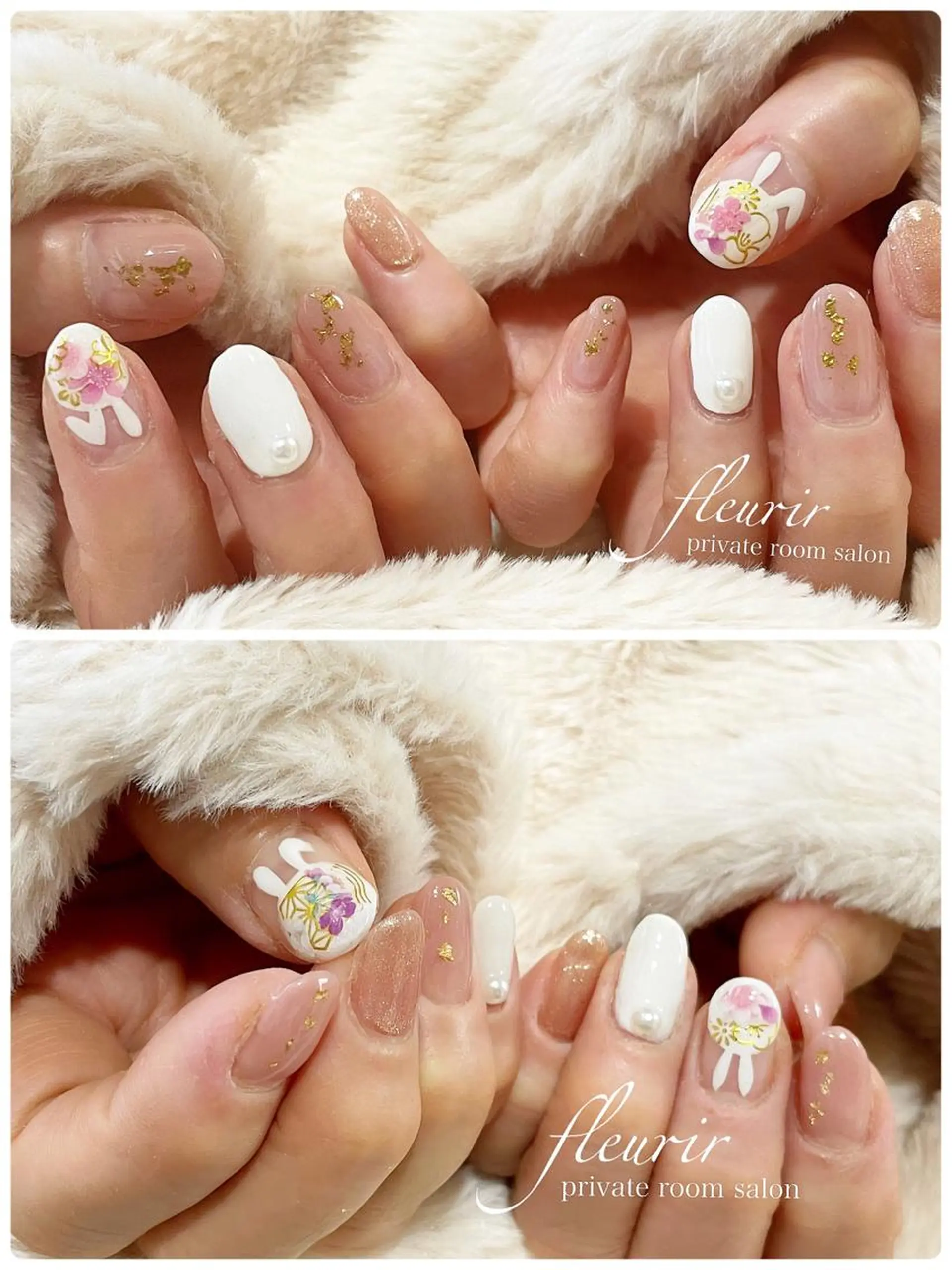 ネイル アートネイル 長さ出し ジェルネイル グラデーション ハードジェル フルリール 【プライベートサロンのネイルデザイン