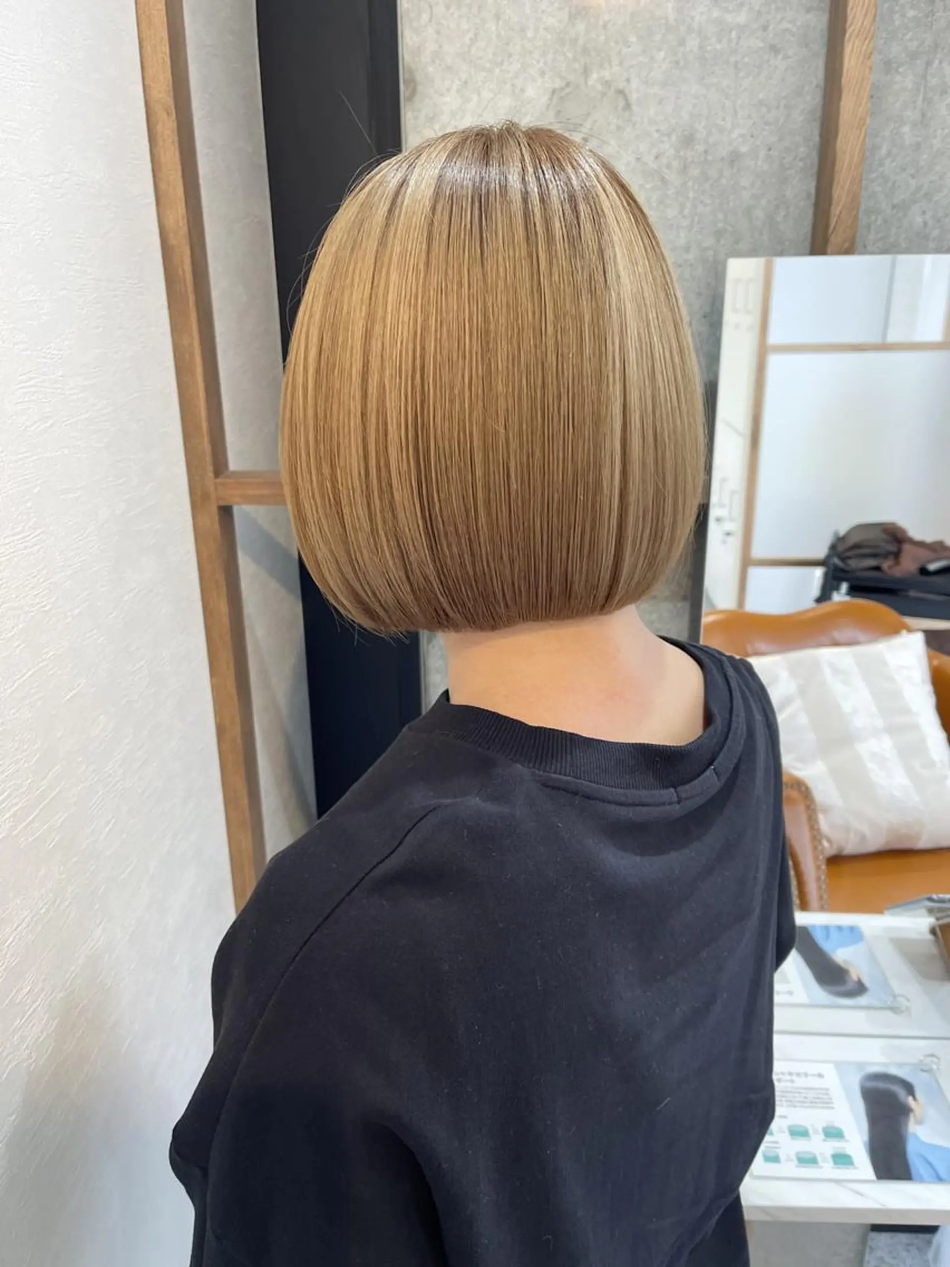 ショート カラー カット ヘアカラー トリートメント 【ボブ/透明感カラー 】🎀上村美緒🎀のヘアスタイル