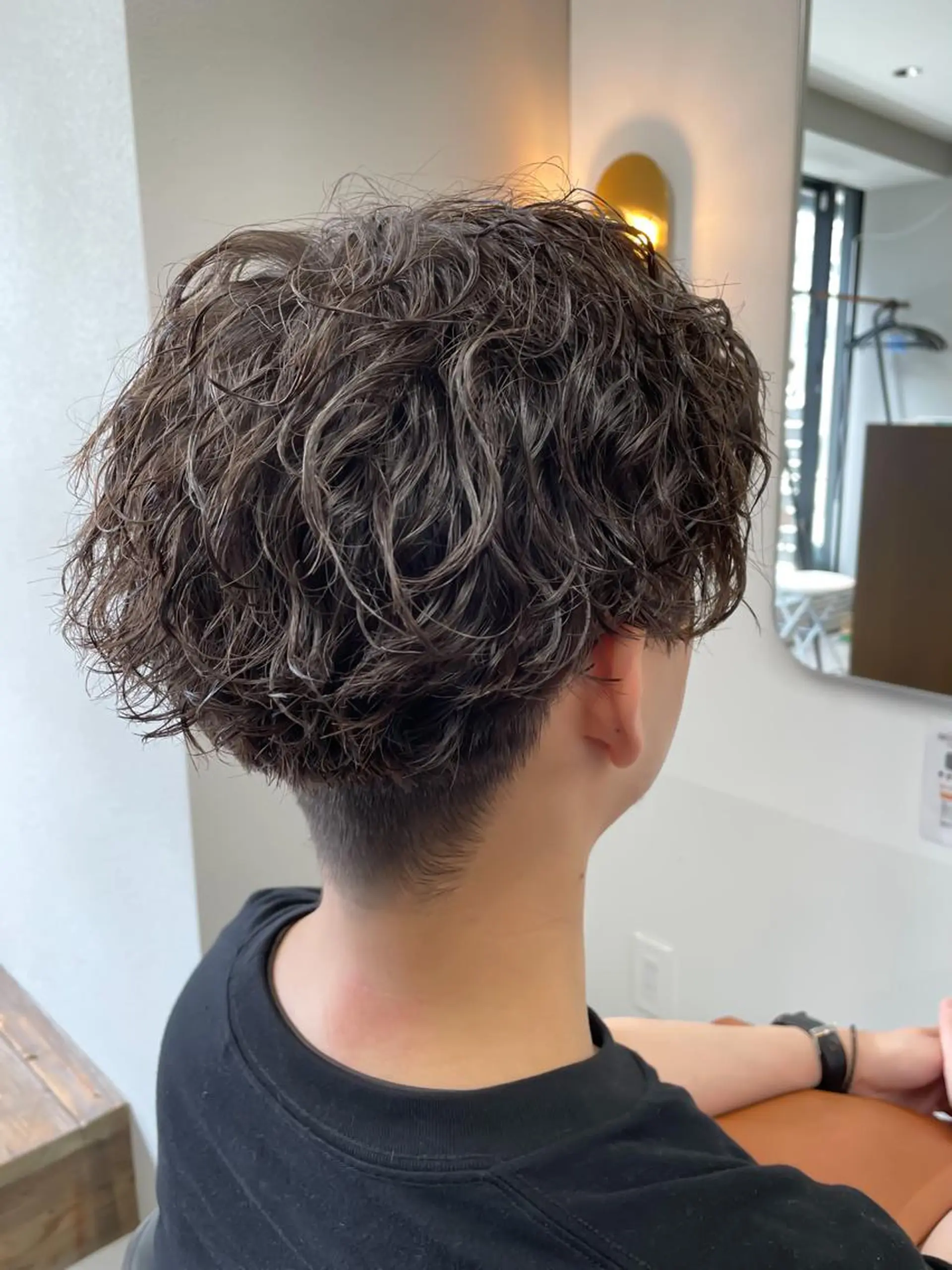 ショート パーマ メンズ 守屋 寿哉のヘアスタイル