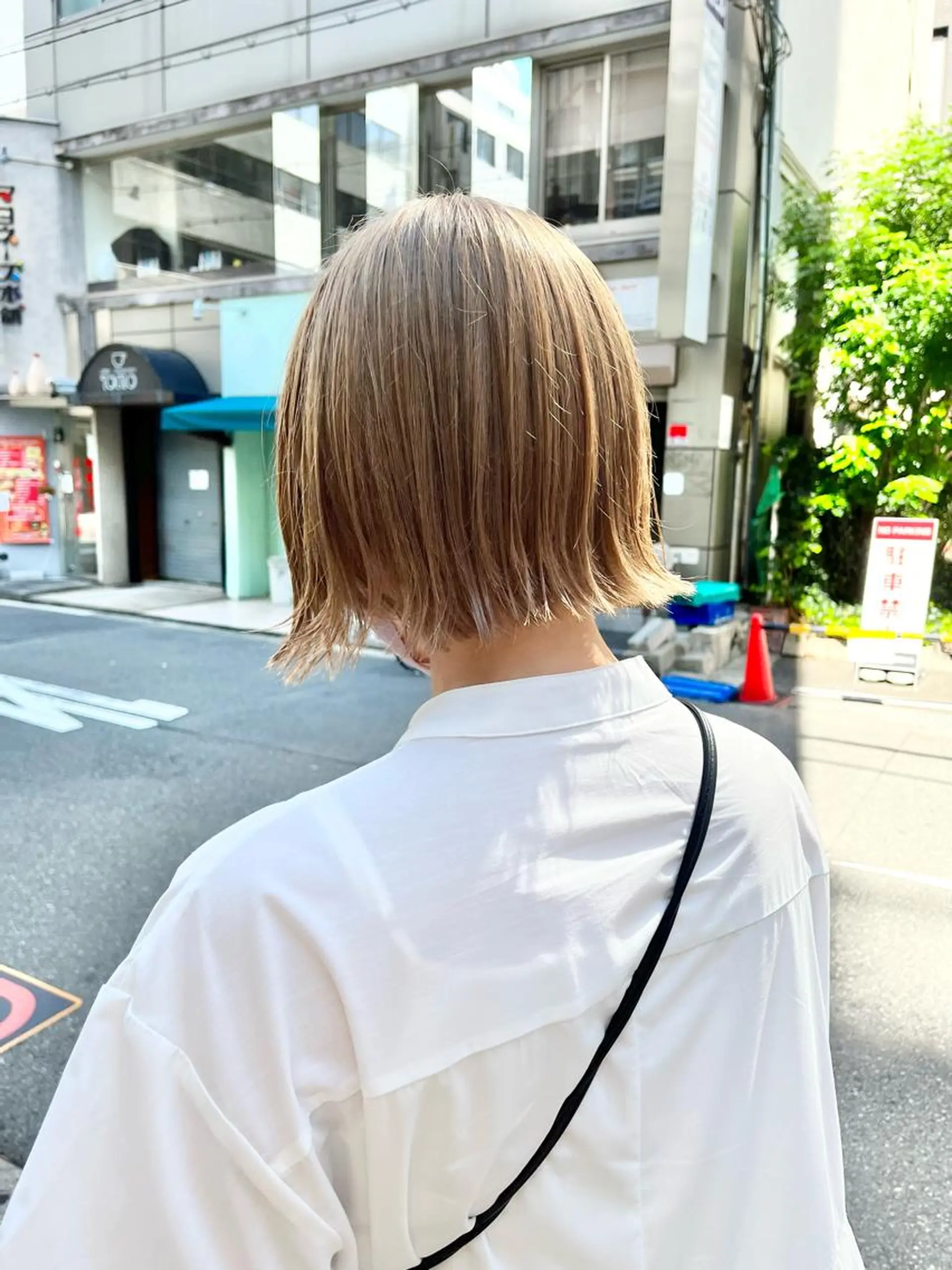 ショート カラー ベージュカラー ブリーチ ケアブリーチ 透明感カラー ダブルカラー カット ヘアカラー ショート/パーマ/ カラー/FUKOのヘアスタイル