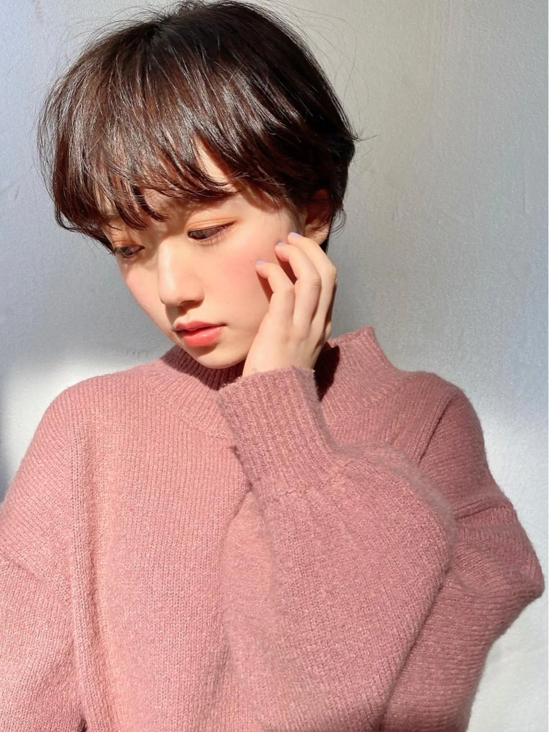 ショート カラー パーマ 店長/mao/ 前髪/顔周りカットのヘアスタイル