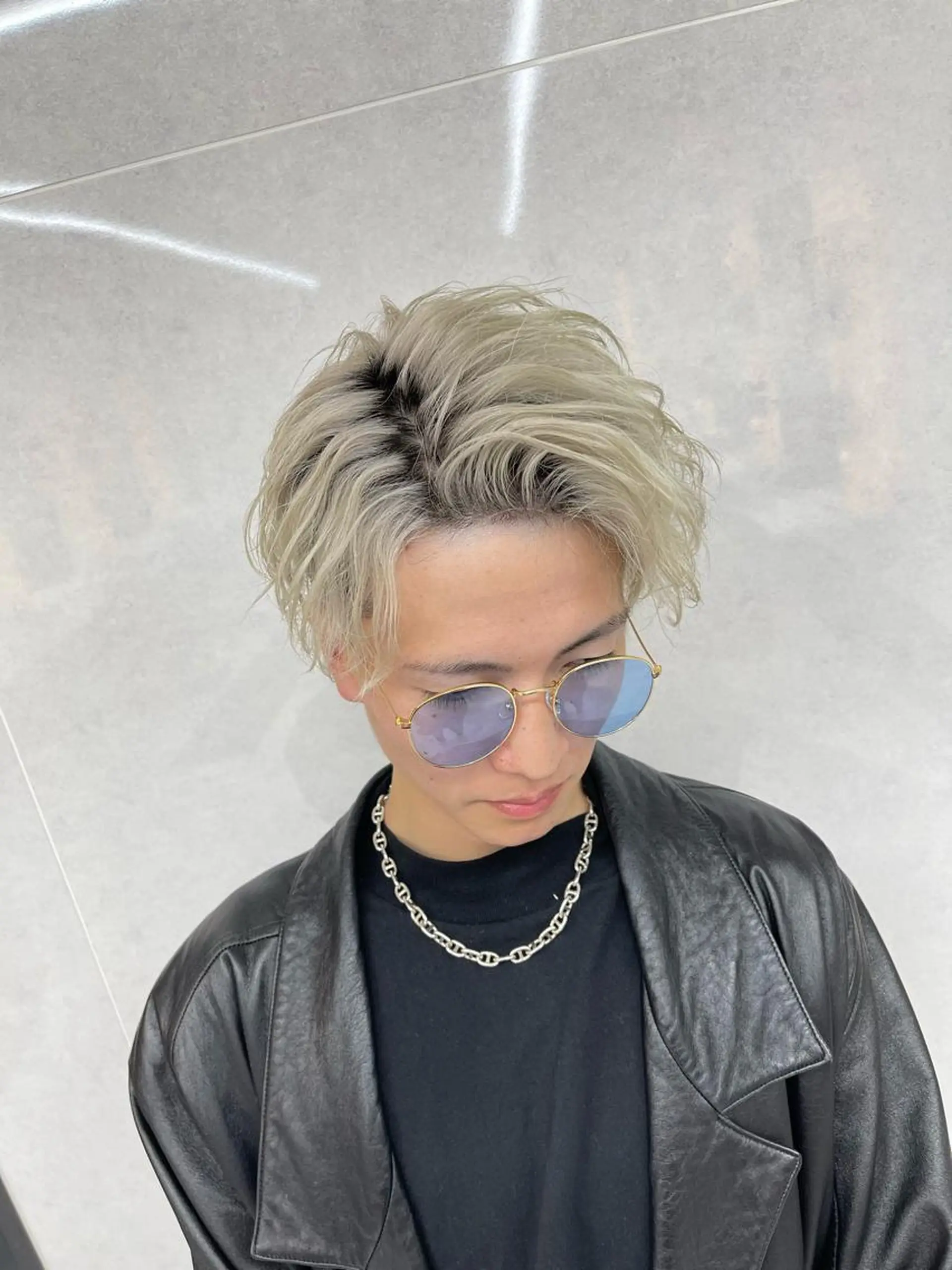 カラー メンズ 𝐑𝐲𝐮𝐤𝐢 【店長】ALEAPのヘアスタイル