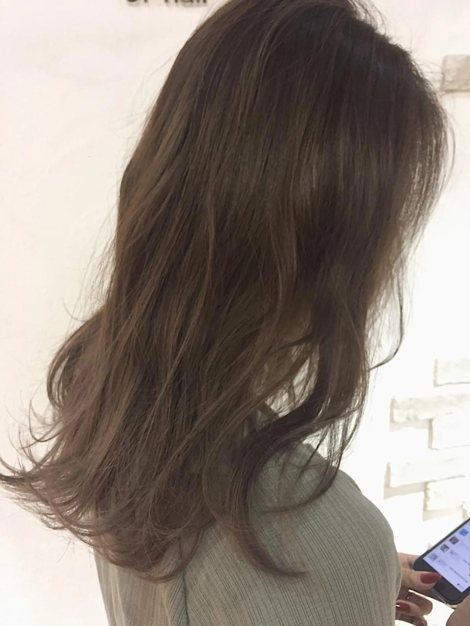 ミディアム カラー ヘアアレンジ アッシュ ハットリ /北習志野のヘアスタイル