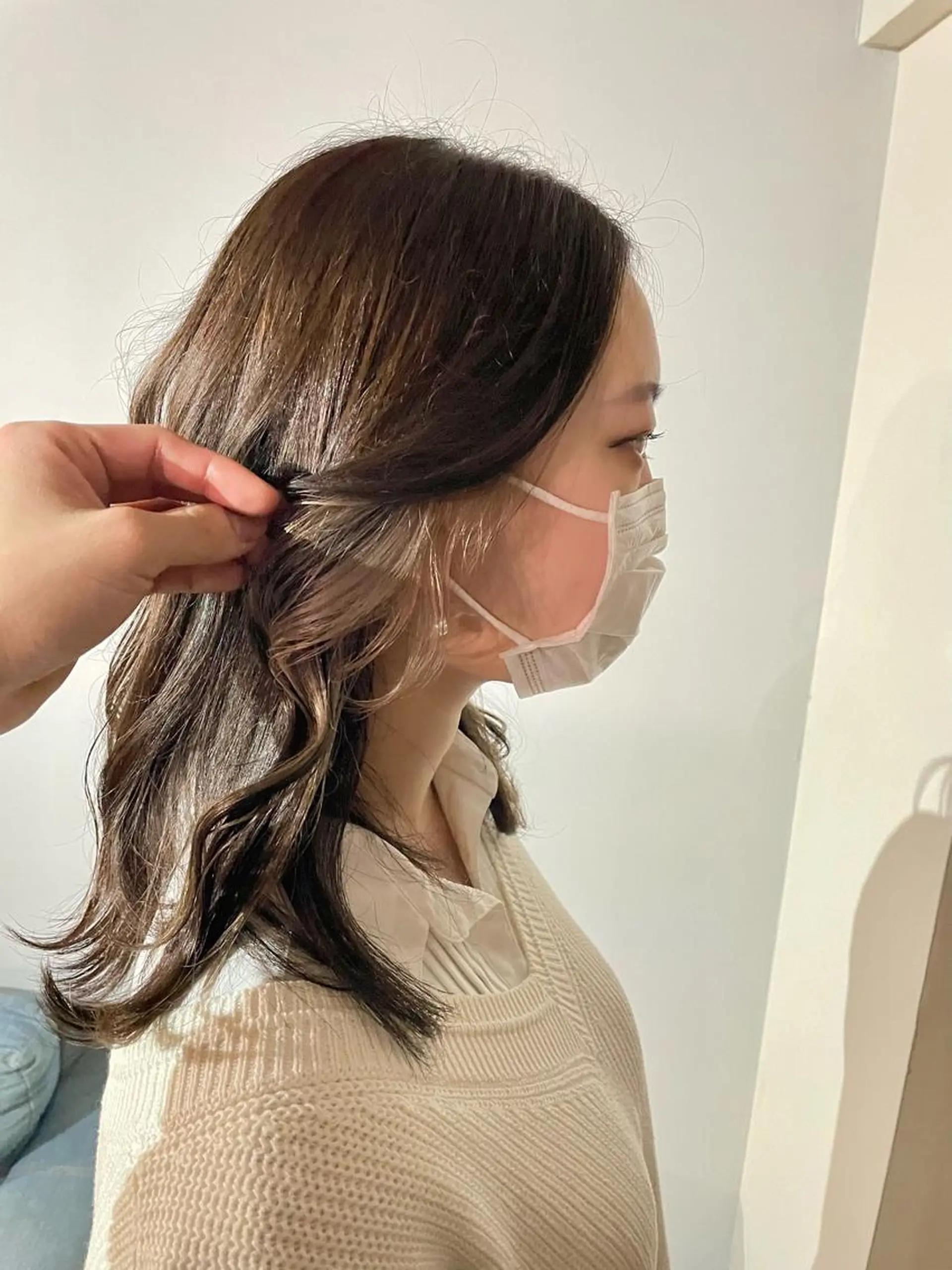 カラー La fith hair ray 札幌店所属・顔まわり/W カラー/リョウのヘアスタイル