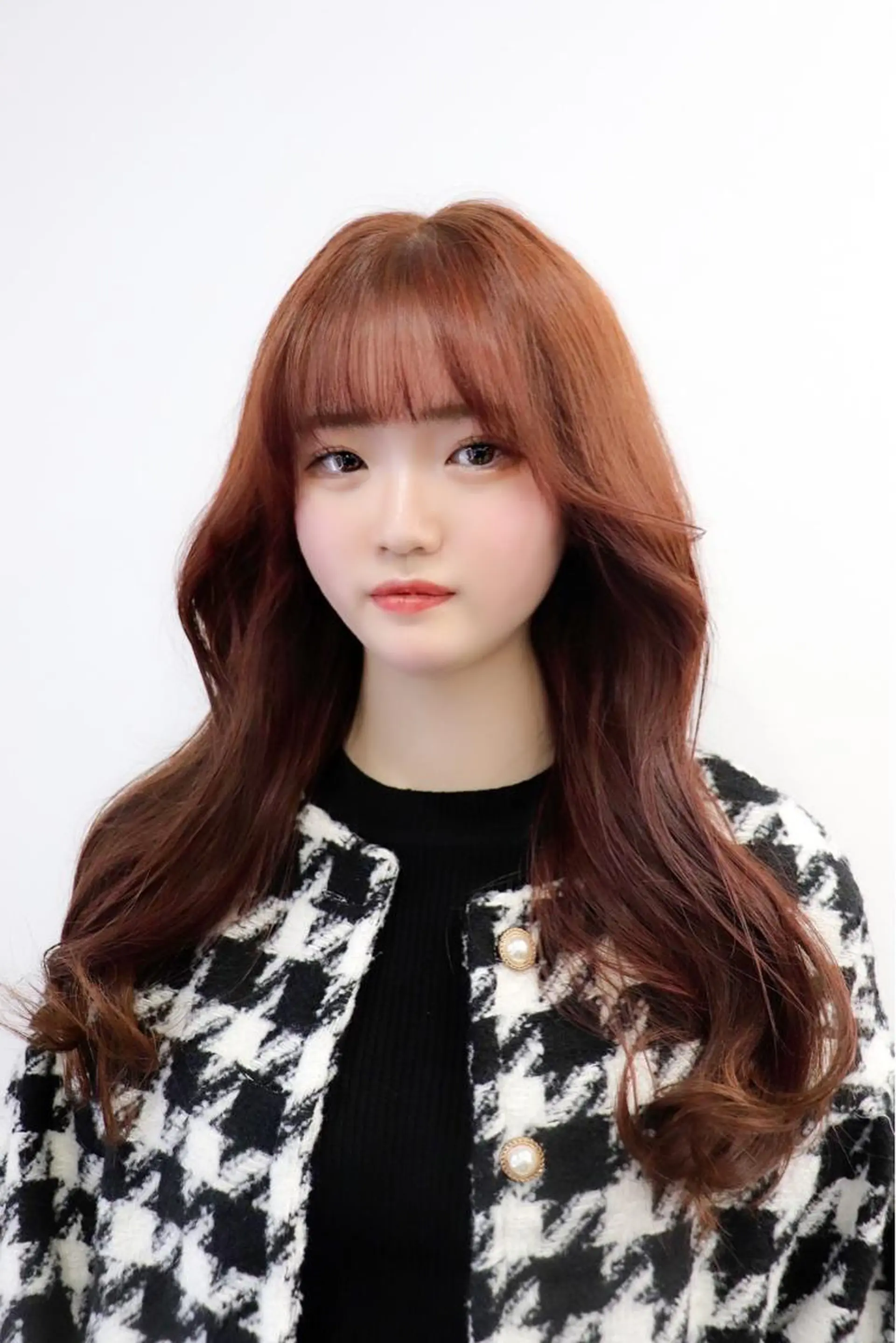 ロング カラー ブラウンカラー ピンクカラー ピンクブラウン ヘアカラー TSUYOSHI 韓国ヘア/くびれヘアのヘアスタイル