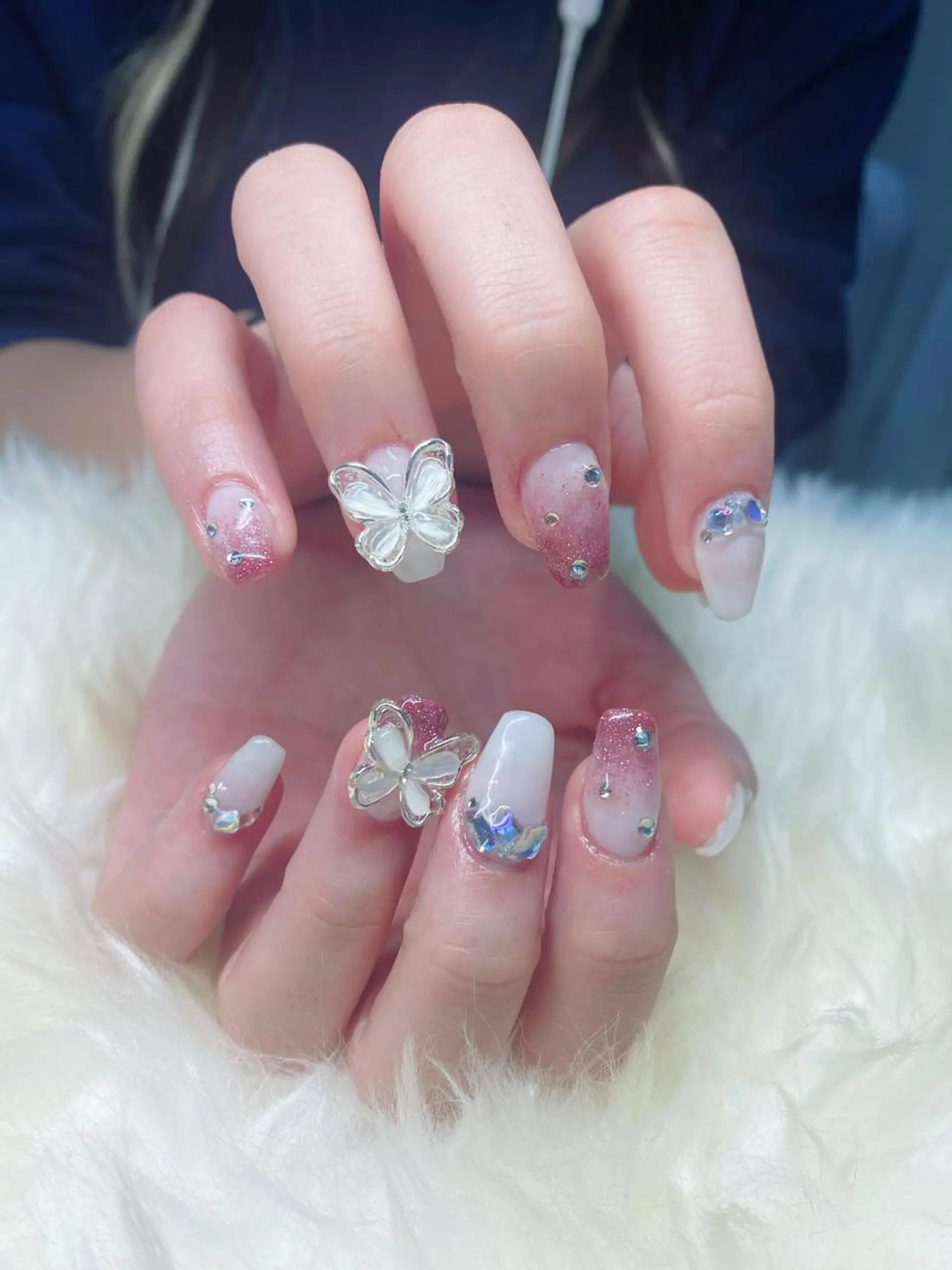 セミロング ハンドネイル ハンドケア 💜MIYA nail川崎店のネイルデザイン