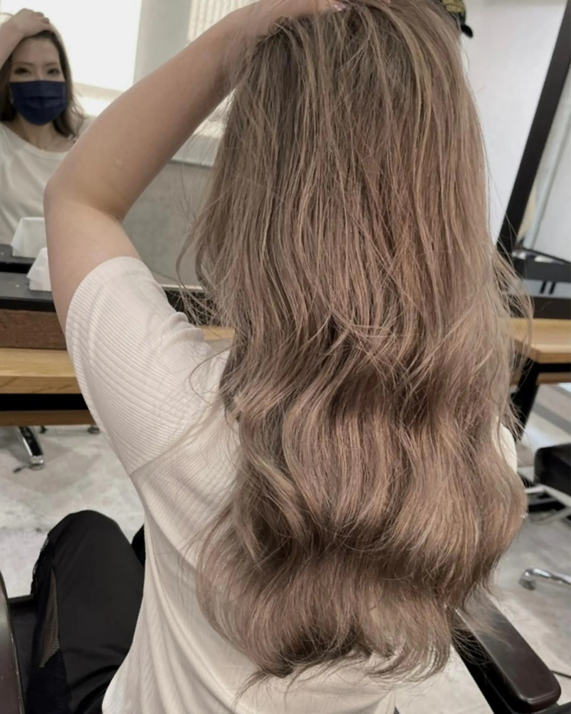 ロング カラー ヘアアレンジ ブリーチ ハイトーンカラー ヘアカラー 松井那津子 /ハイライトブリーチのヘアスタイル