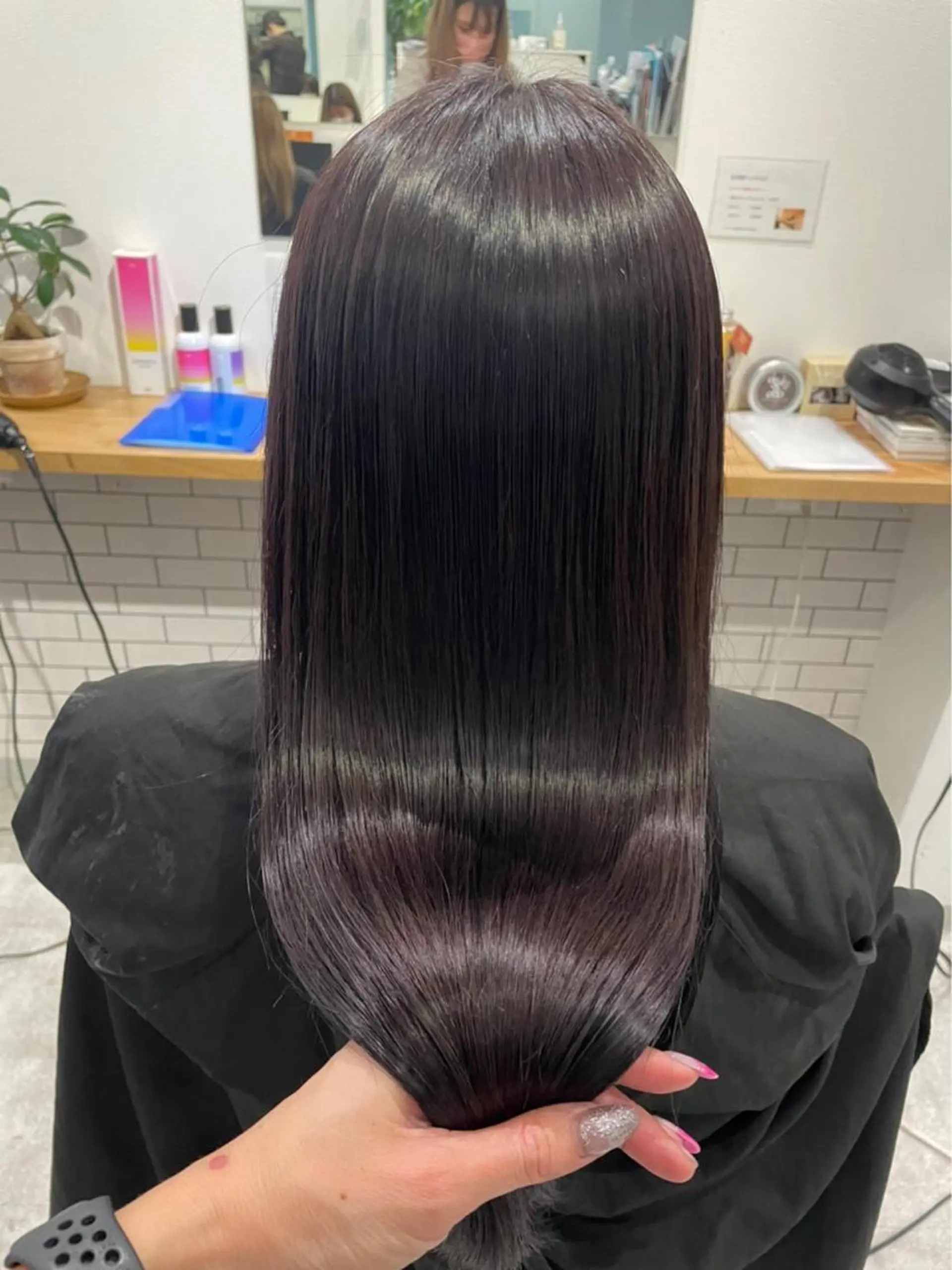 ロング カラー ラベンダーカラー JIL BLAN 京都所属・RU RIのヘアスタイル