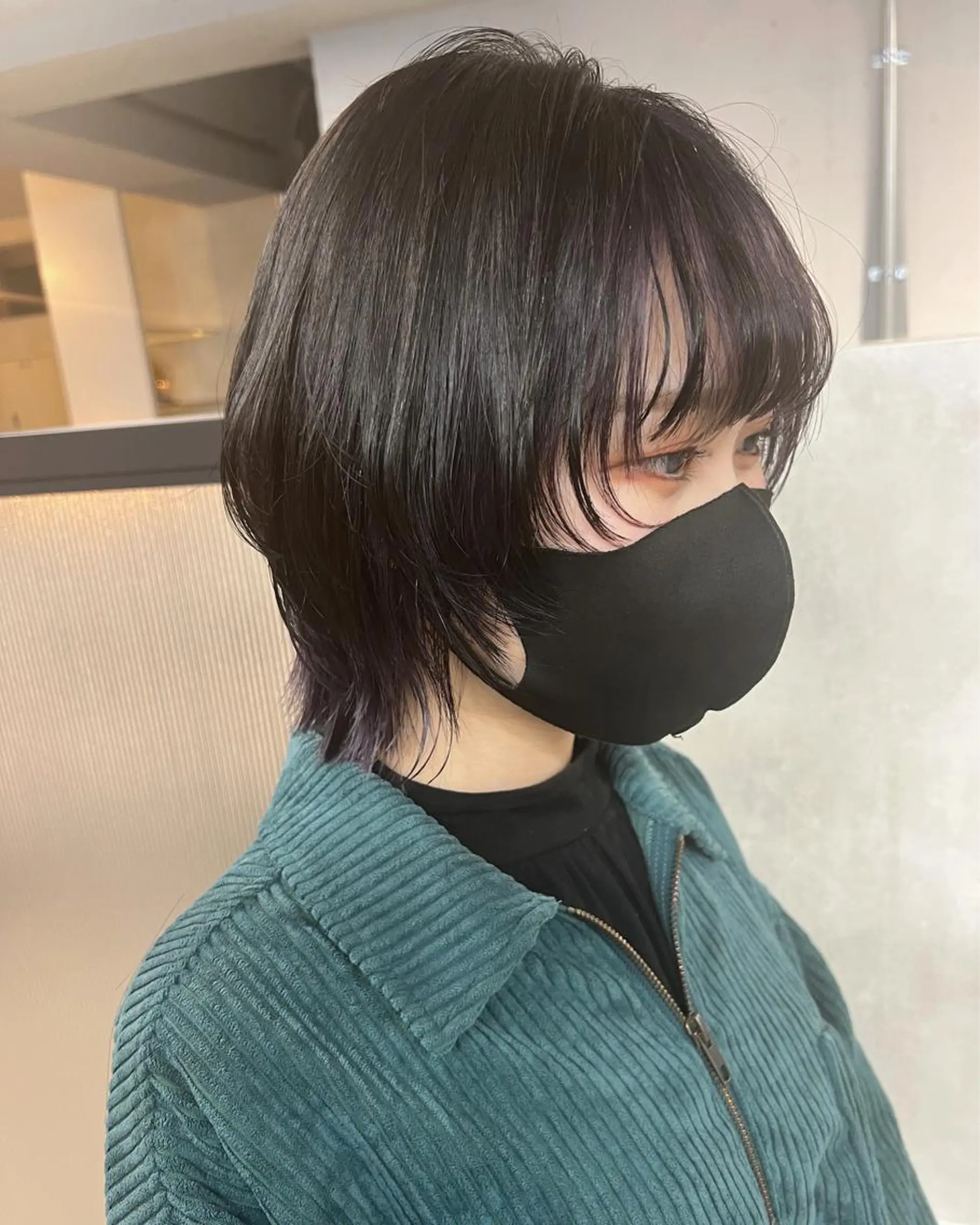 ショート ブリーチ/ウルフ ハッシュカット/石山のヘアスタイル