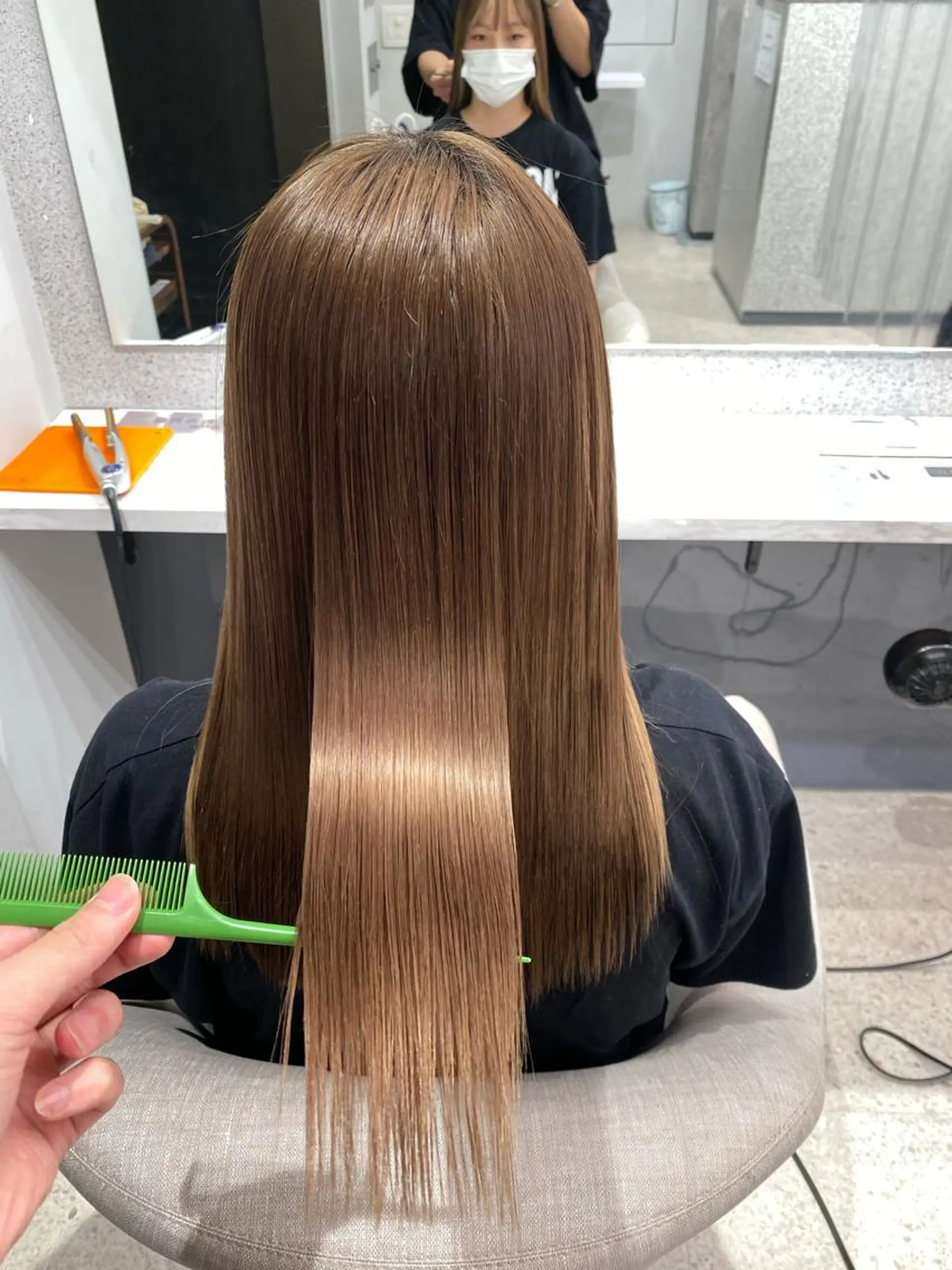 ロング カラー パーマ ヘアアレンジ カット ヘアカラー 縮毛矯正 トリートメント 京都レイヤーカット/ 縮毛矯正/羽柴りくのヘアスタイル