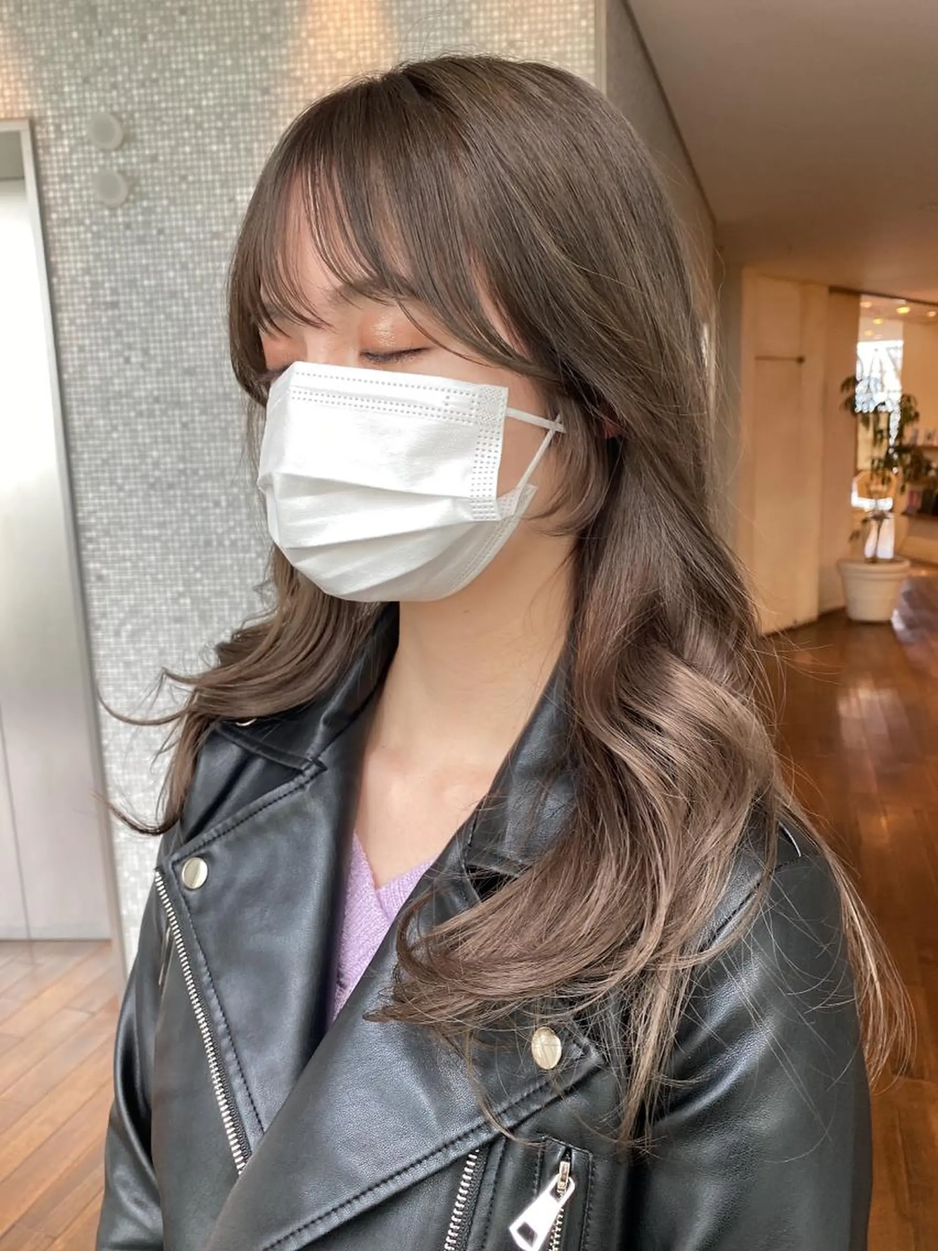 ロング 顔周りカット カット 誰よりも丁寧なカット 🍀小林輝のヘアスタイル