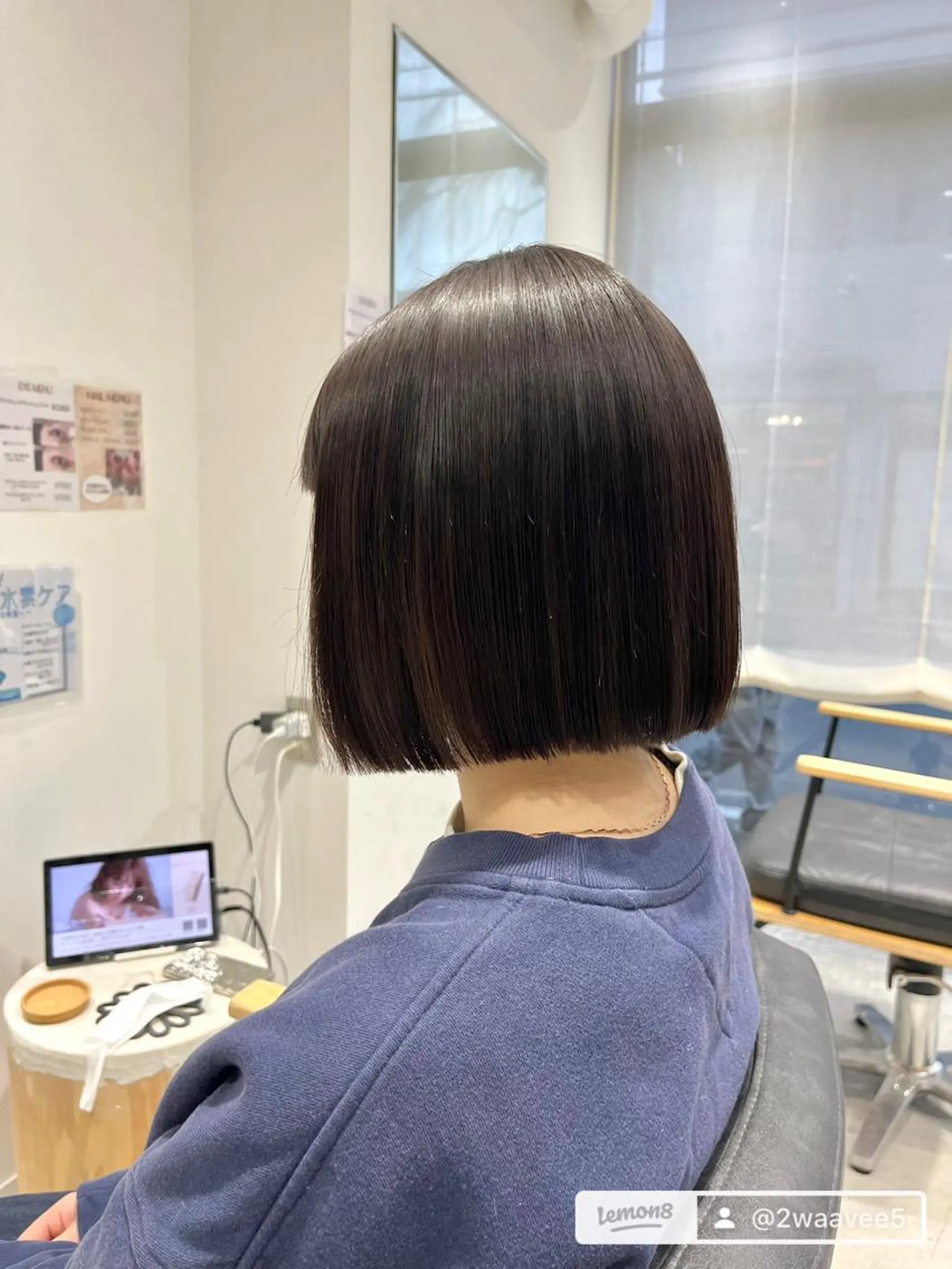 ショート カット 縮毛矯正 ボブ/美髪矯正 /佐藤　奈巳のヘアスタイル