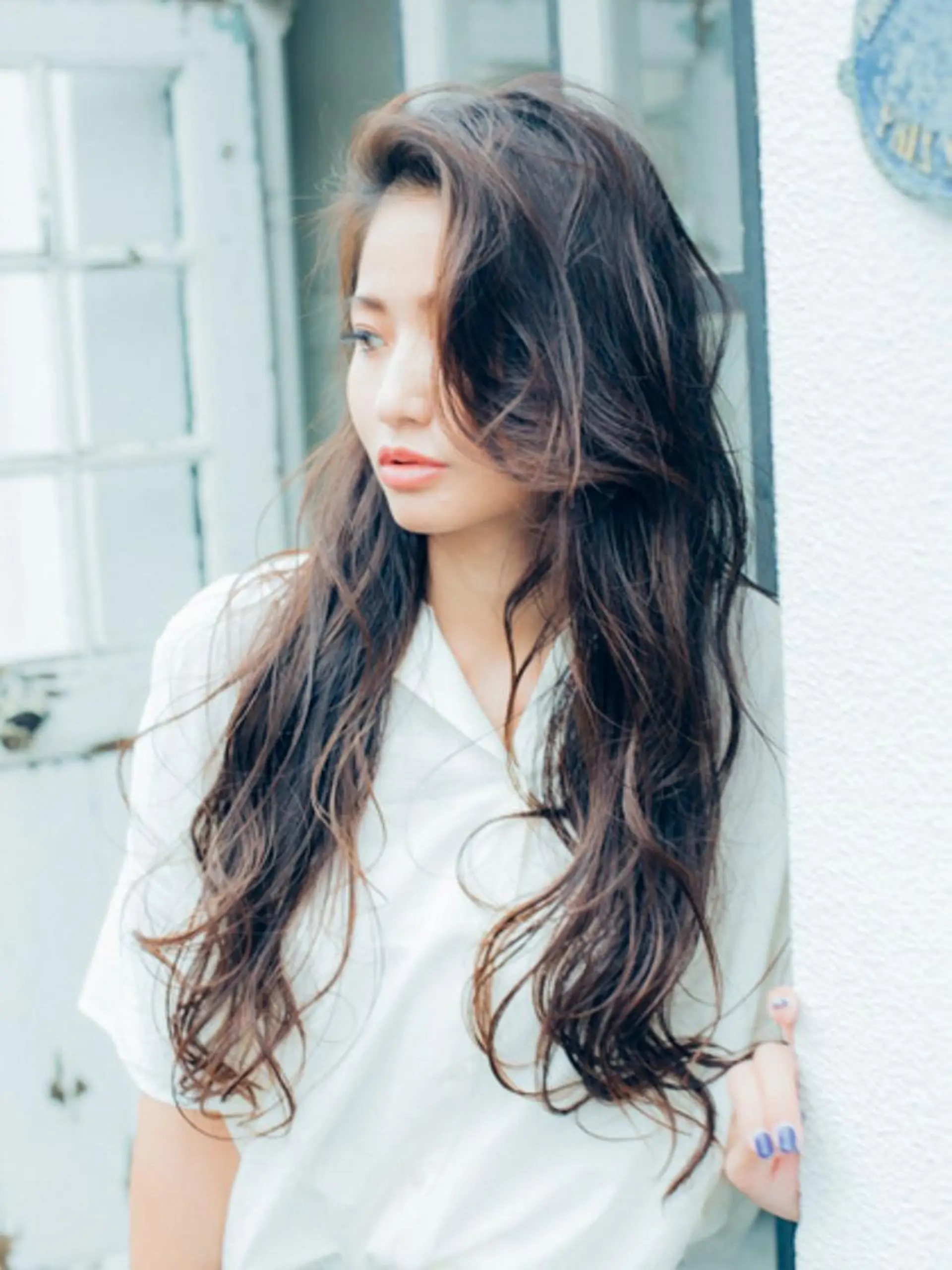 ロング カラー パーマ 【公式】amble luxe池袋東口🩷のヘアスタイル