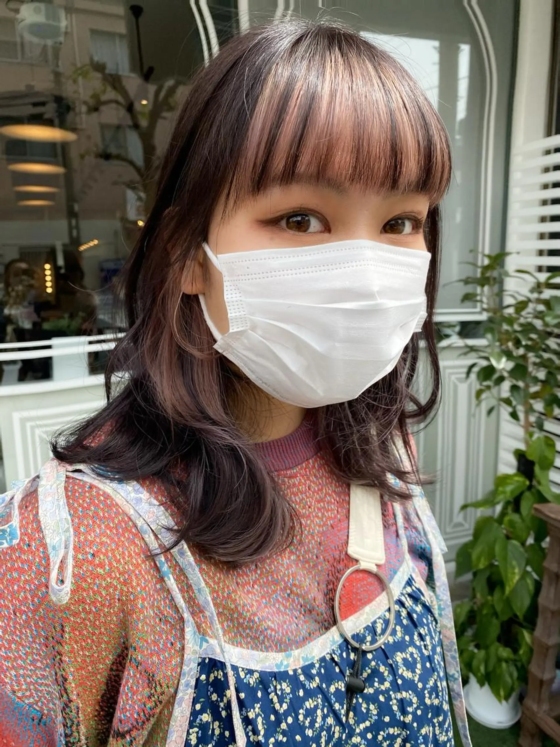 セミロング カラー カット ヘアカラー eclat suzumiのヘアスタイル