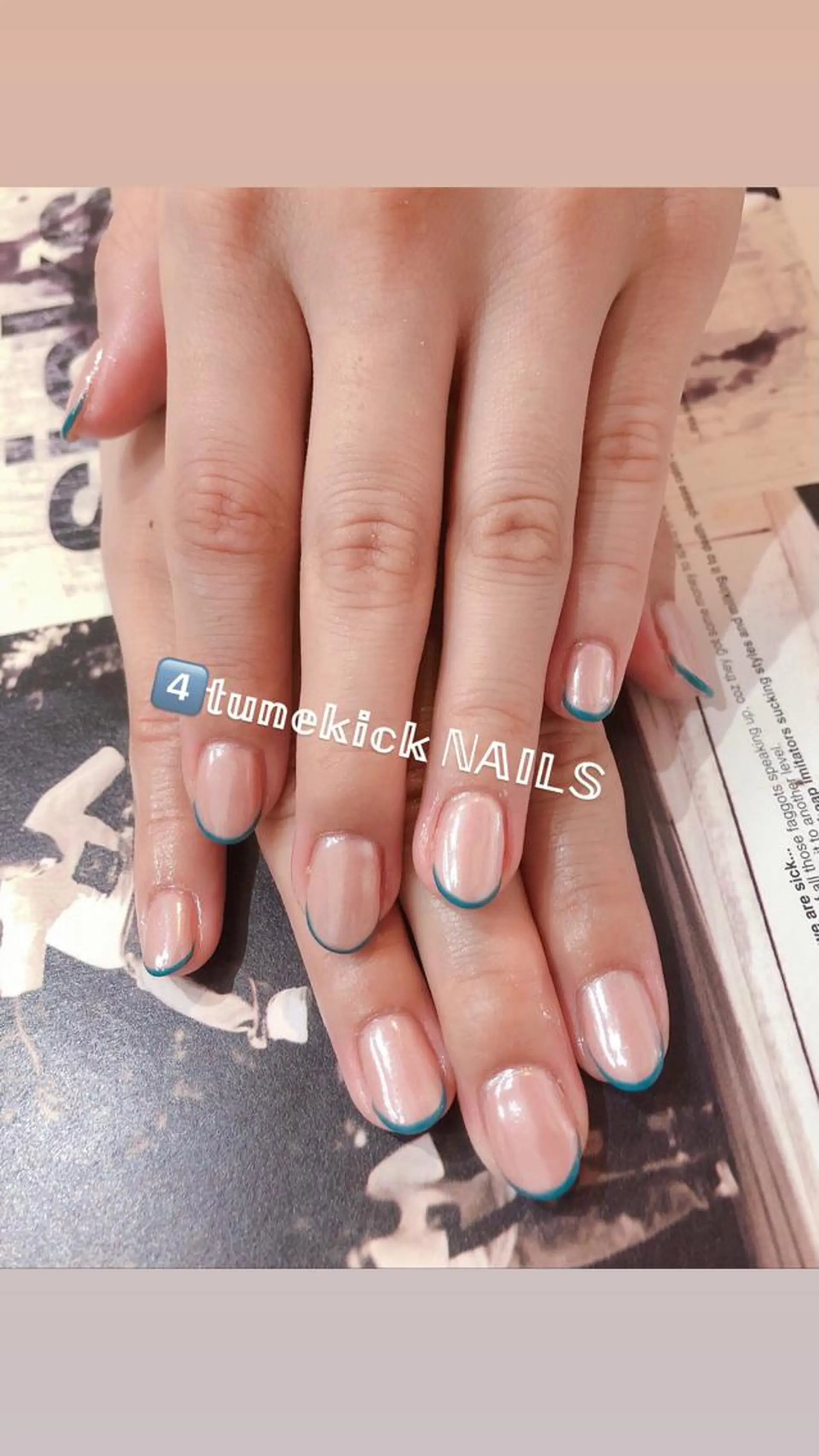 ネイル フレンチネイル 4tunekick NAILS(フォーチュンキックネイルズ)所属・光森 淳子のネイルデザイン