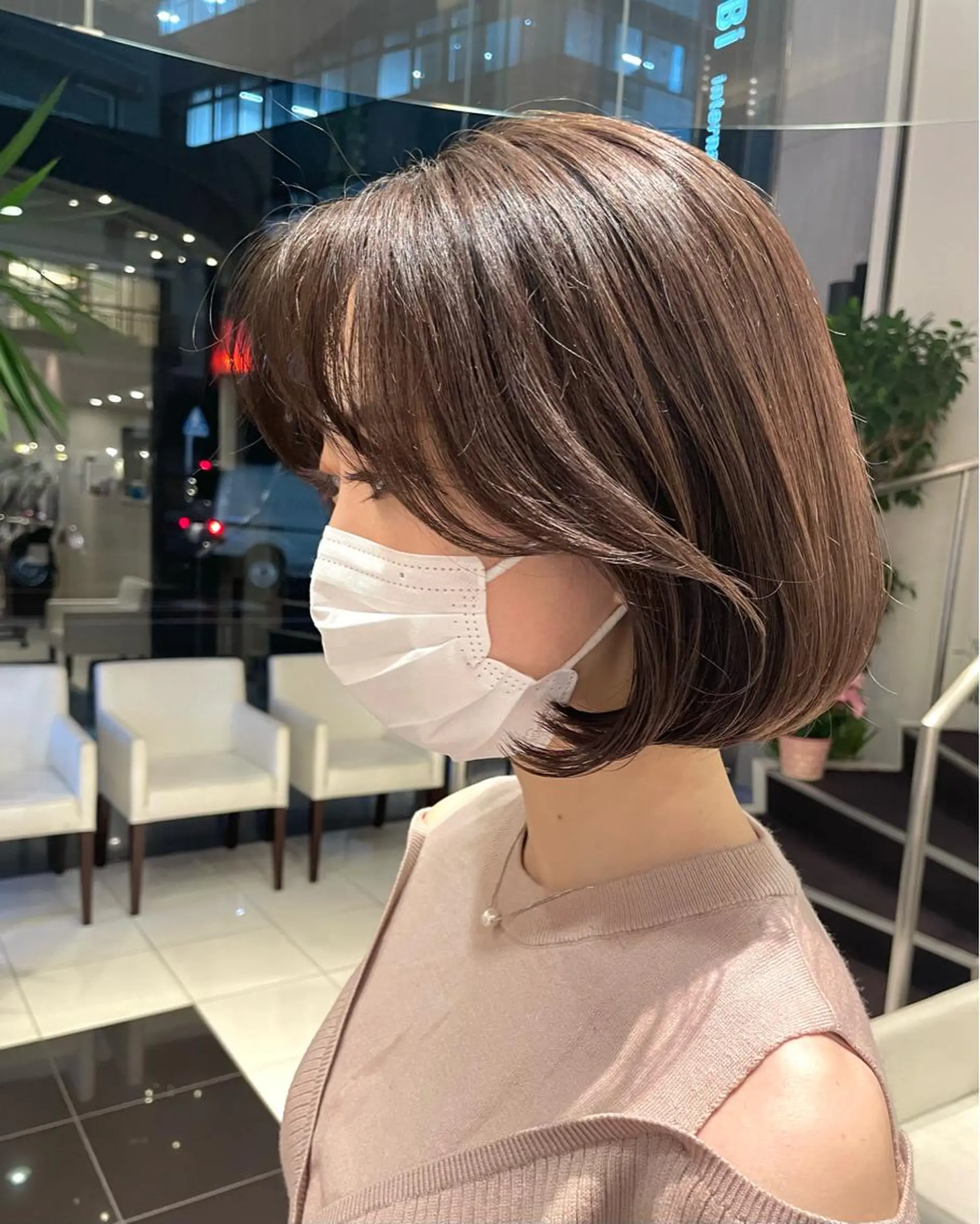 ショート カラー アッシュ ベージュカラー 透明感カラー タンバルモリ 韓国風ヘア BiBi    武田 あやのヘアスタイル