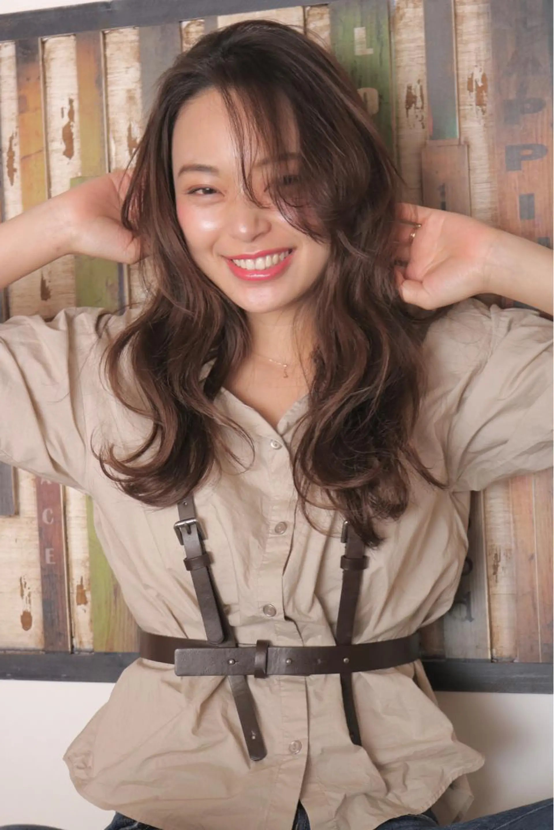 ロング パーマ さかい なつみのヘアスタイル