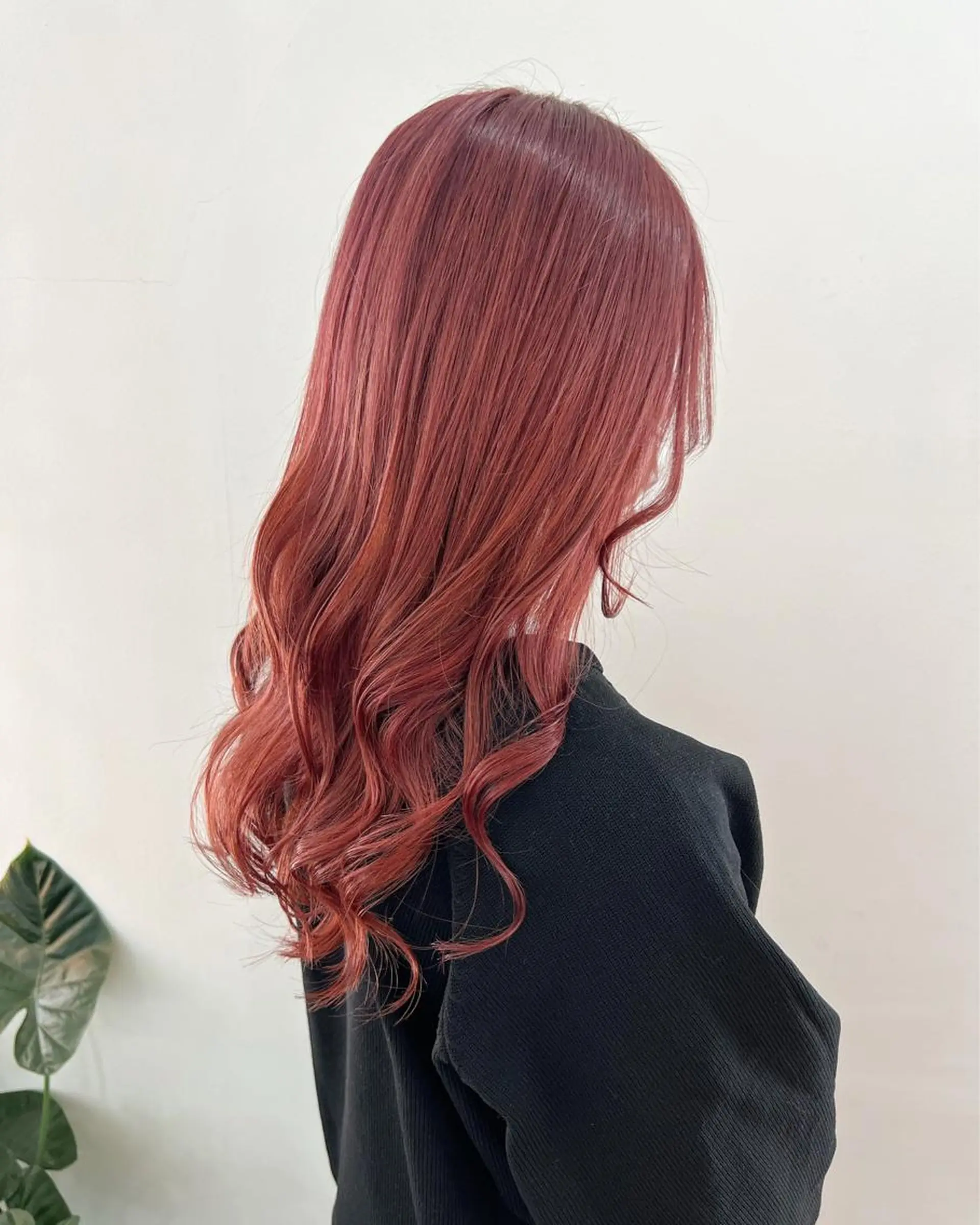 ロング カラー ブラウンカラー ピンクカラー ピンクブラウン カット ヘアカラー トリートメント フラム所属・WATANABE MISAKIのヘアスタイル