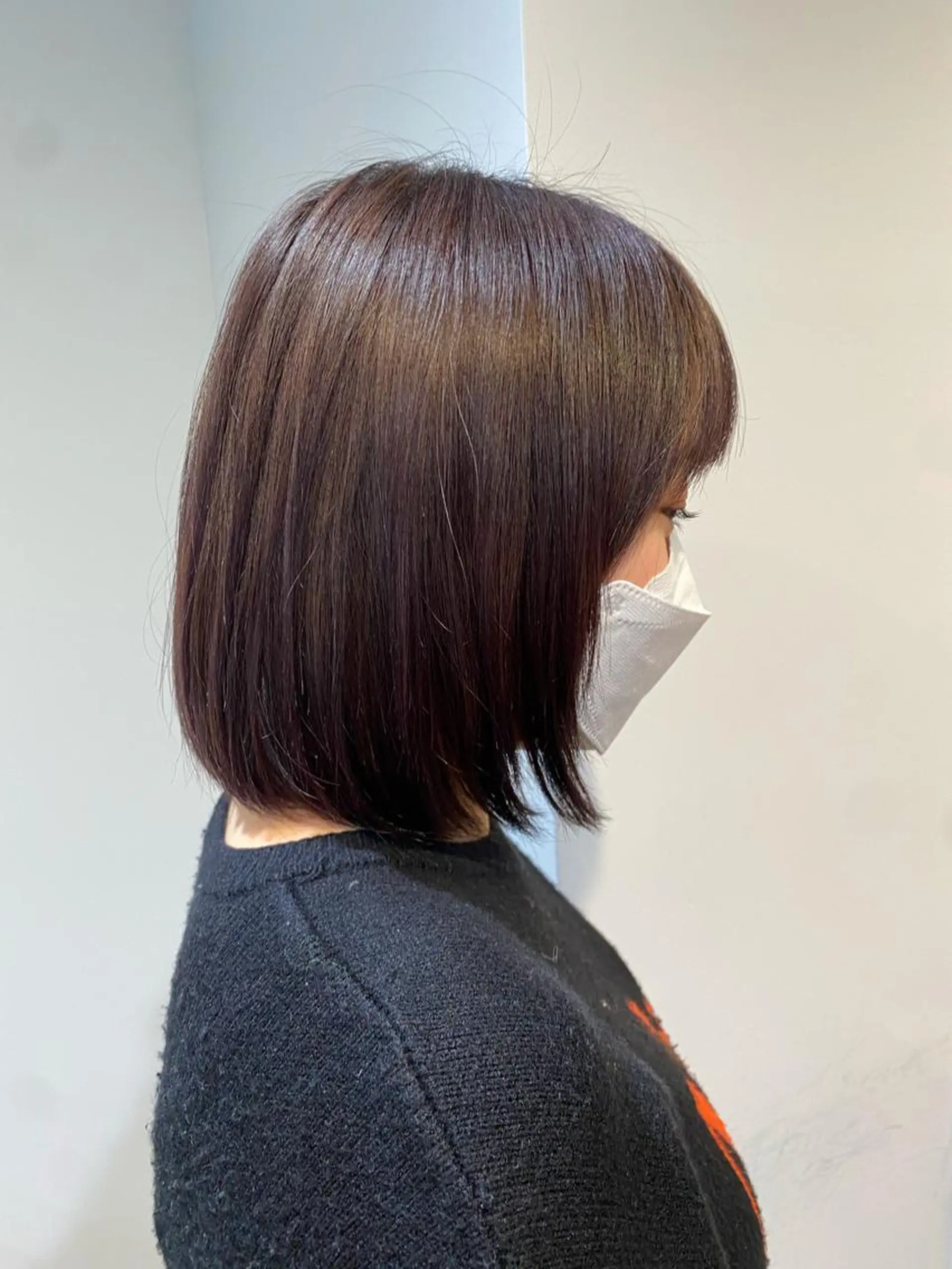 ショート カラー ボブ レイヤー/髪質改善 渡邉【日吉美容室】のヘアスタイル