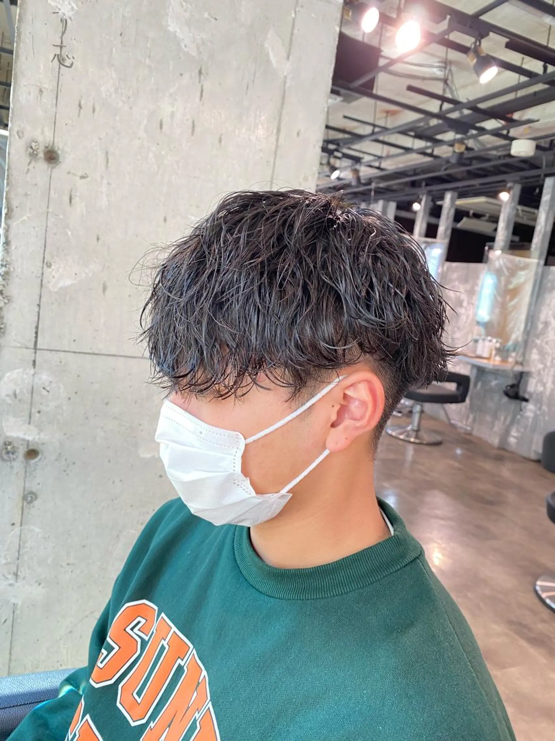 ショート パーマ メンズ 🟦ニュアンス/メン ズパーマ横浜🟦のヘアスタイル