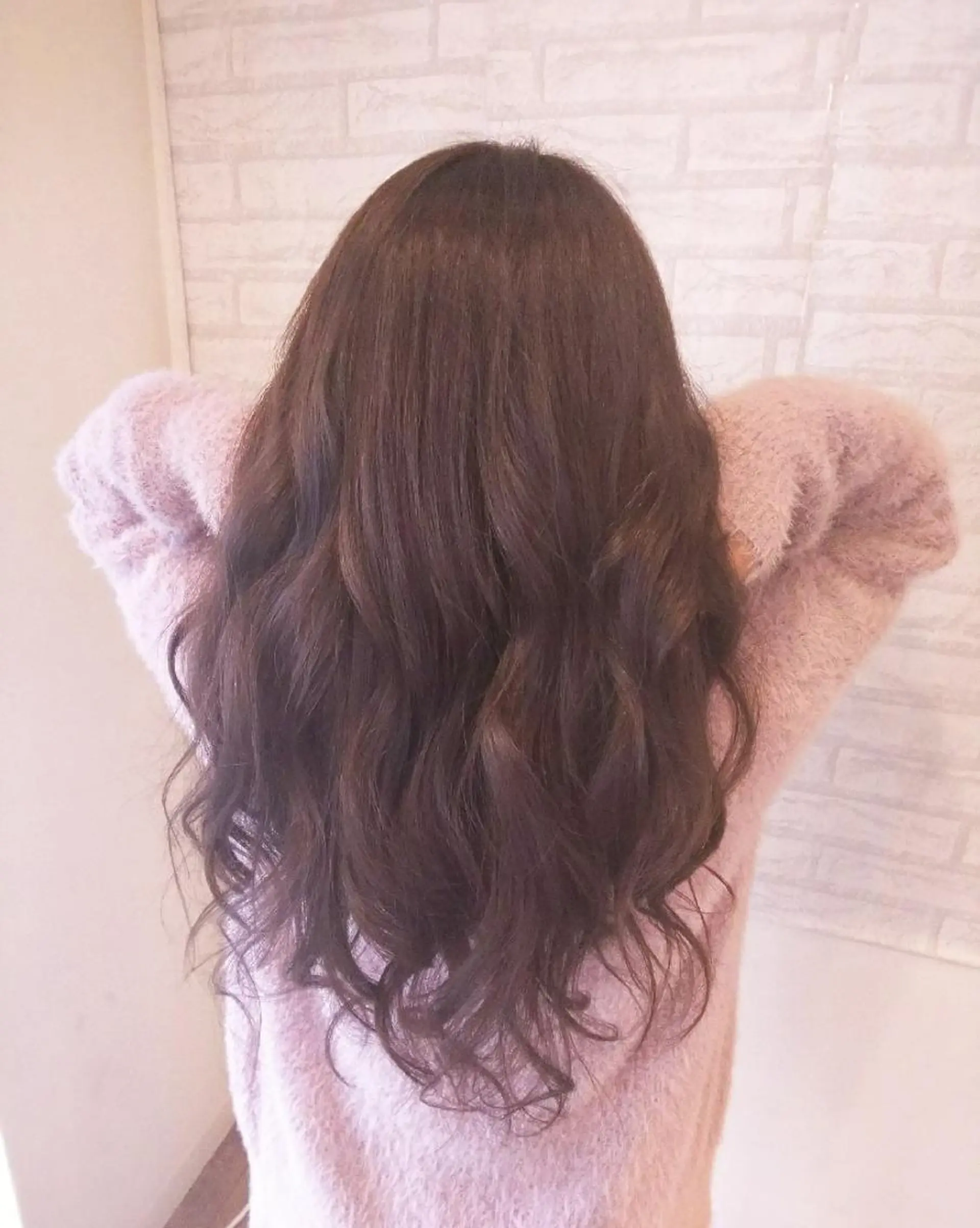 ロング カラー アッシュ ラベンダーカラー ラベンダーアッシュ JIL BLAN 京都所属・RU RIのヘアスタイル