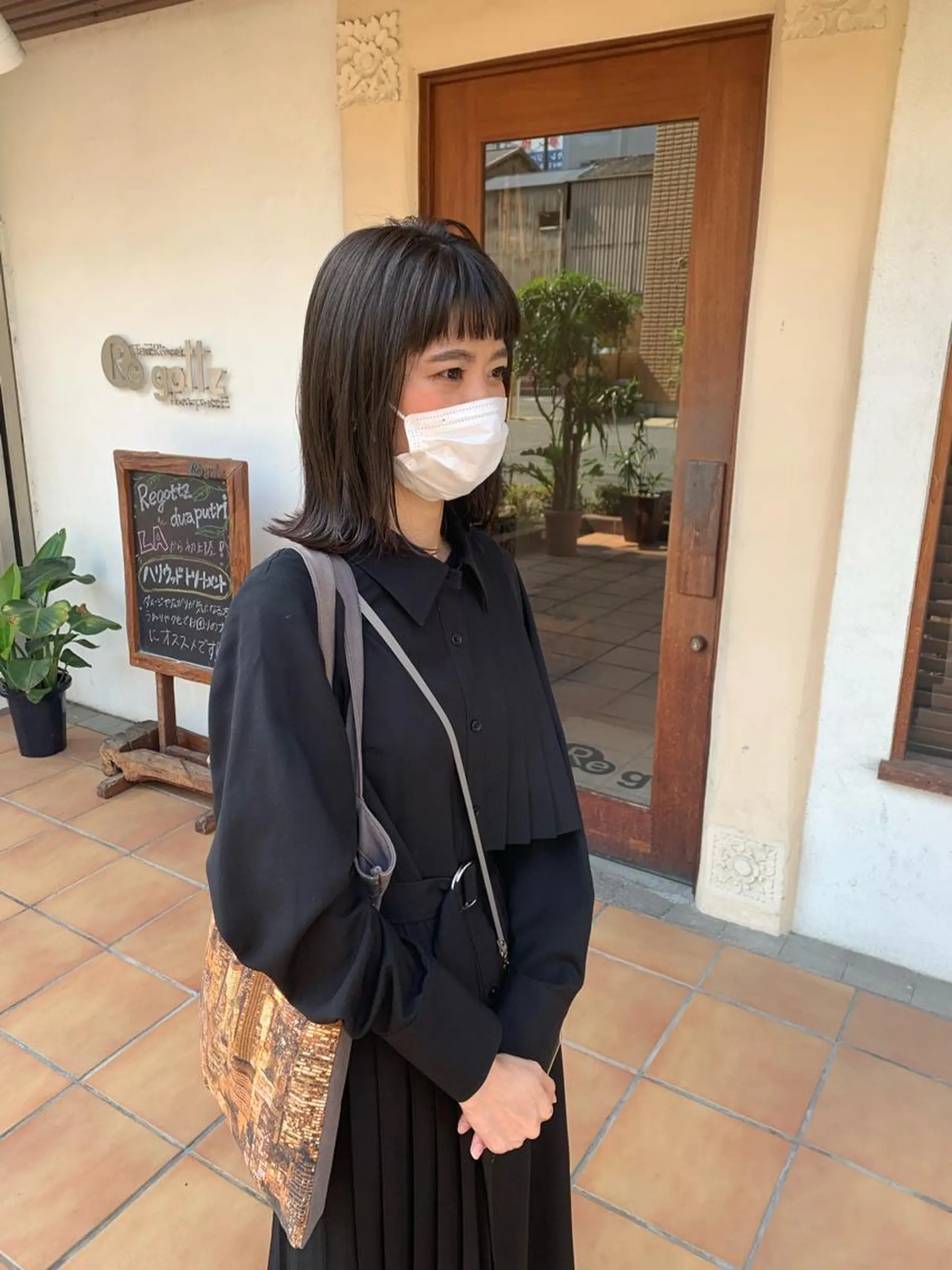 ミディアム カラー ヘアアレンジ カット ヘアカラー トリートメント 中津/柔らかカラー/ ナガオ　イズミのヘアスタイル