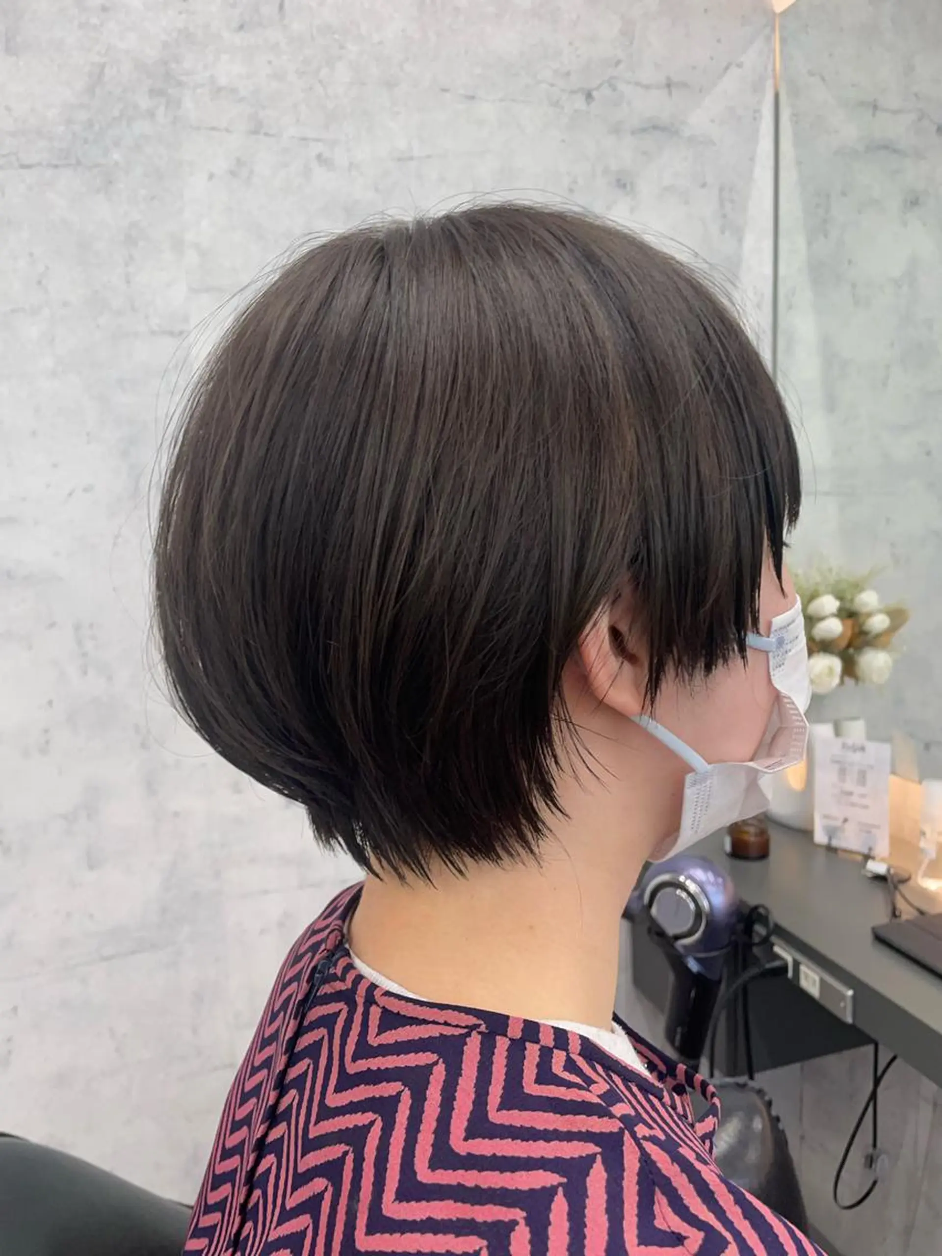 ショート カラー レイヤー×顔周 り×髪質改善/MIUのヘアスタイル