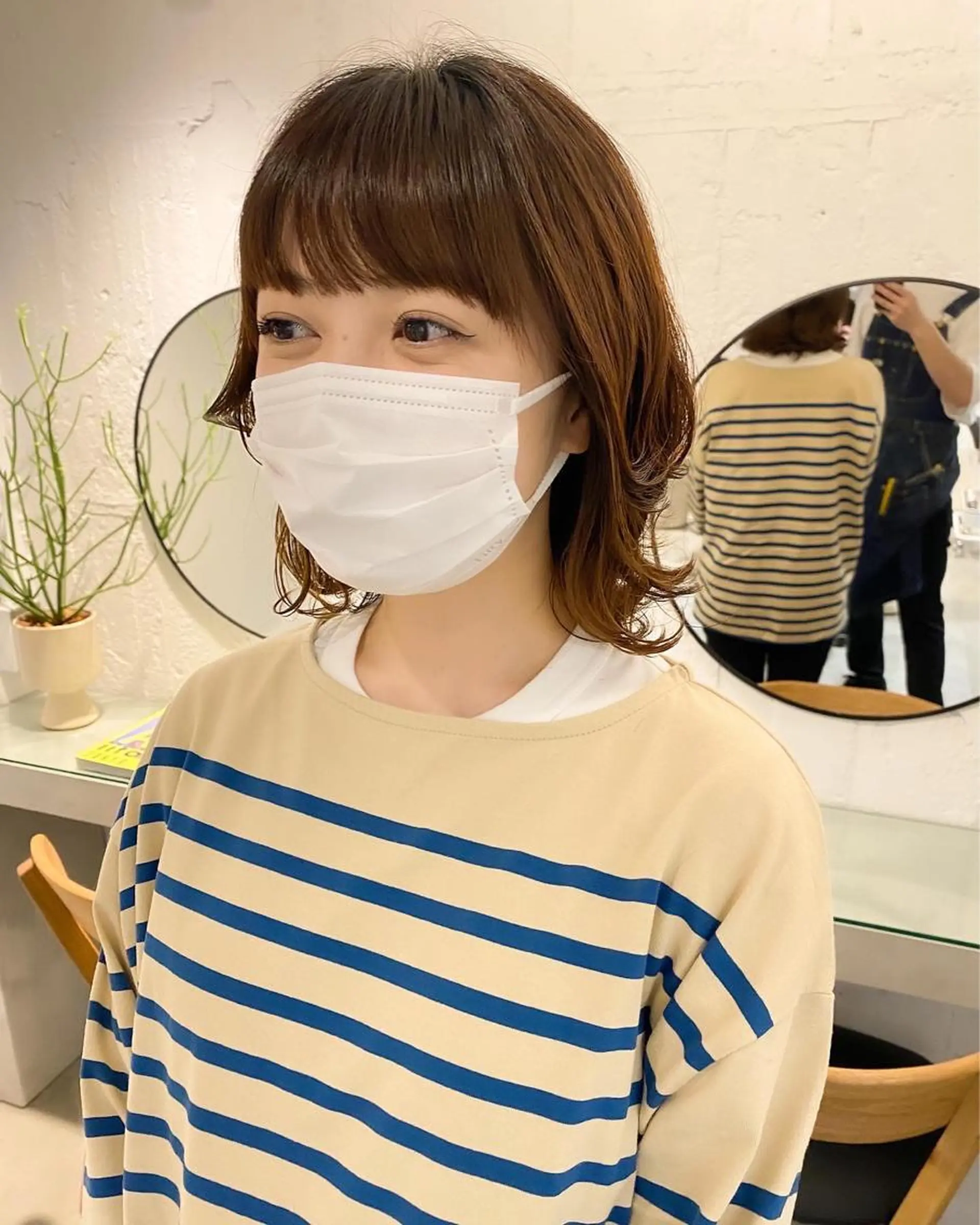 ミディアム ミディアムパーマ カット パーマ トリートメント レイヤーカットのプロ 大人ヘア宮森貴志のヘアスタイル