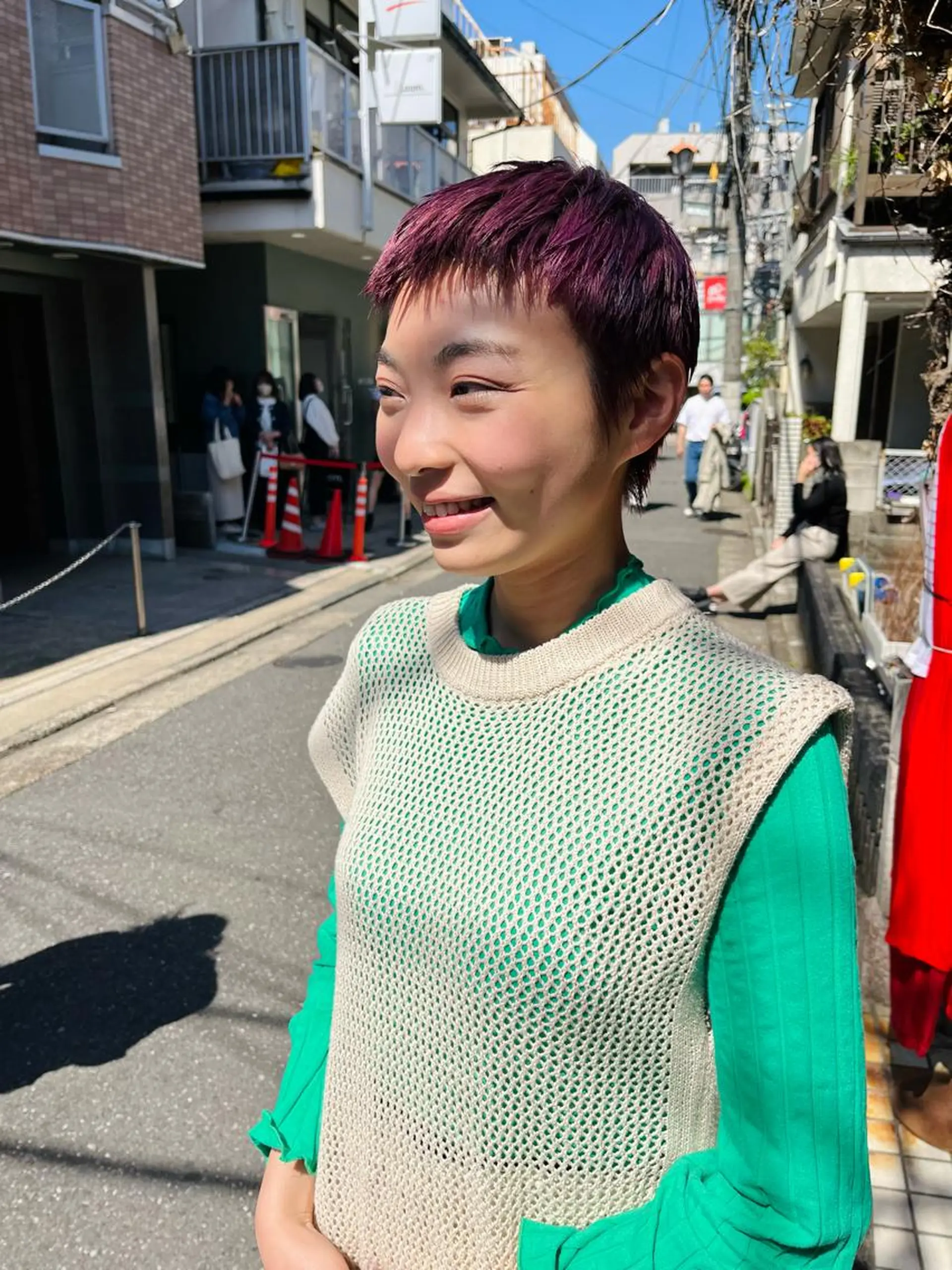 ショート カラー バレイヤージュ ブリーチ ケアブリーチ ダブルカラー ハイライトカラー KAH所属・Koichi Satoのヘアスタイル