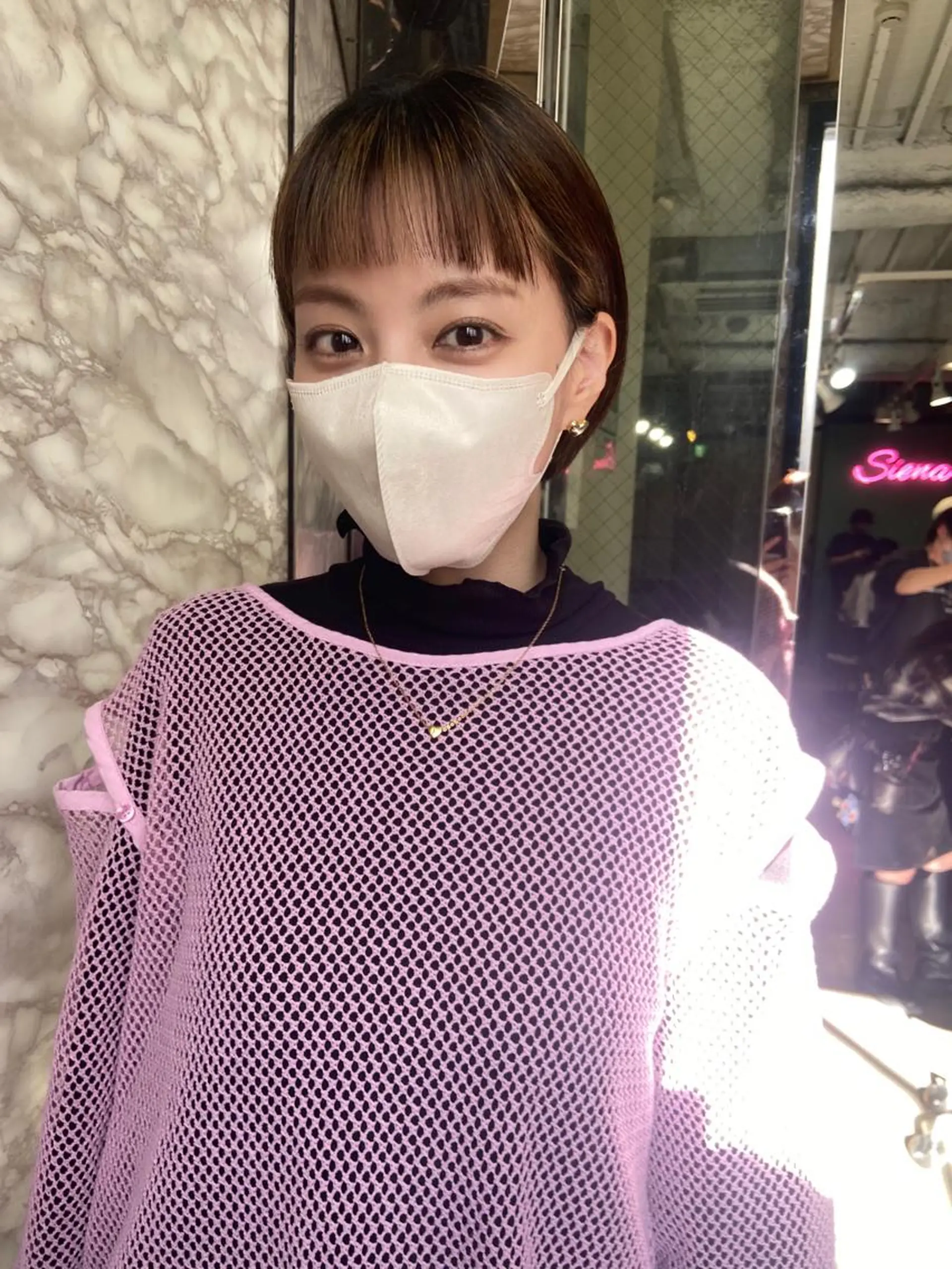 ショート 地毛風艶カラー🌿 喜多夏海のヘアスタイル